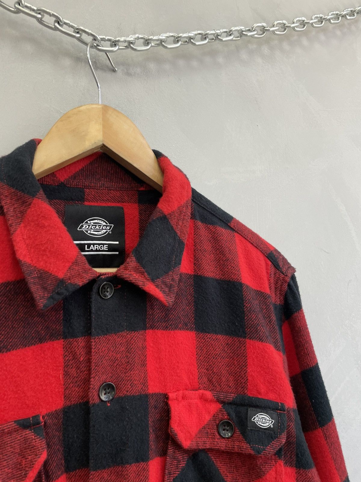 Dickies Skater retro vintage Dickies flannel shirt button up y2k Size US L / EU 52-54 / 3 - 3 Thumbnail