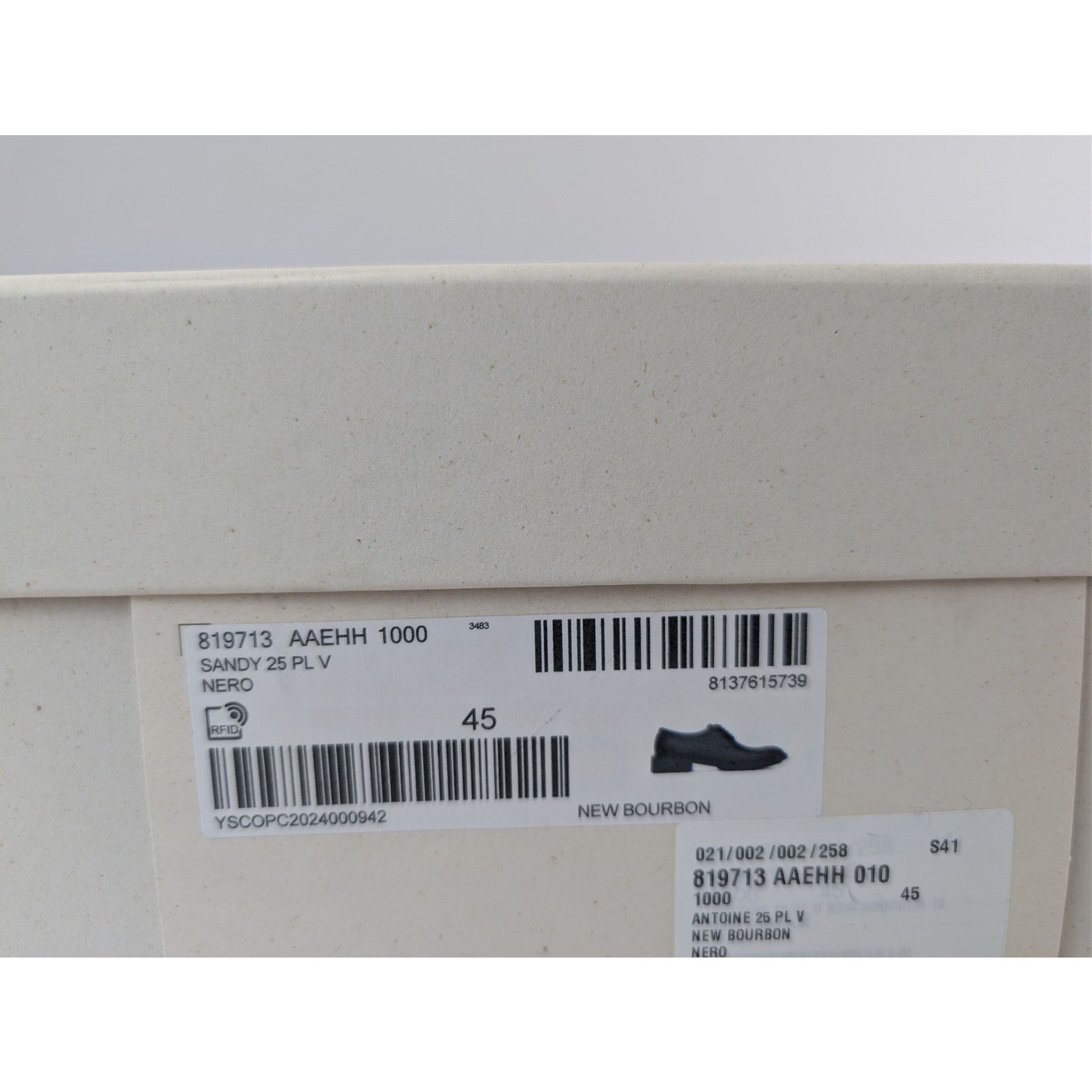 Saint Laurent Paris o1rshd1 New Bourbon Antoine Sandy 25 PL V Shoe Boots in Nero Size US 12 / EU 45 - 24 Thumbnail
