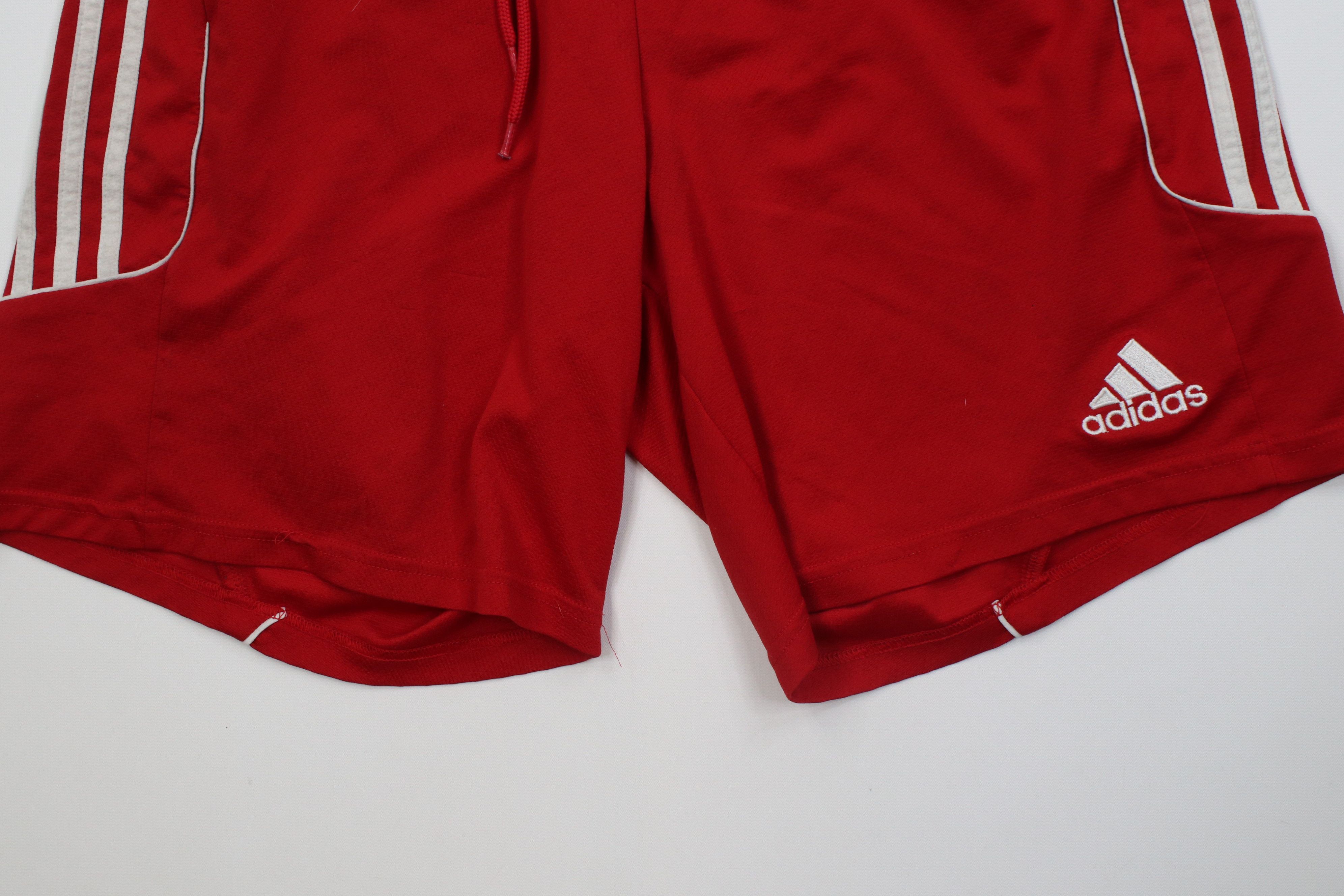 Adidas Vintage Y2K Adidas Knee Running Jogging Soccer Shorts Red Size US 34 / EU 50 - 4 Thumbnail