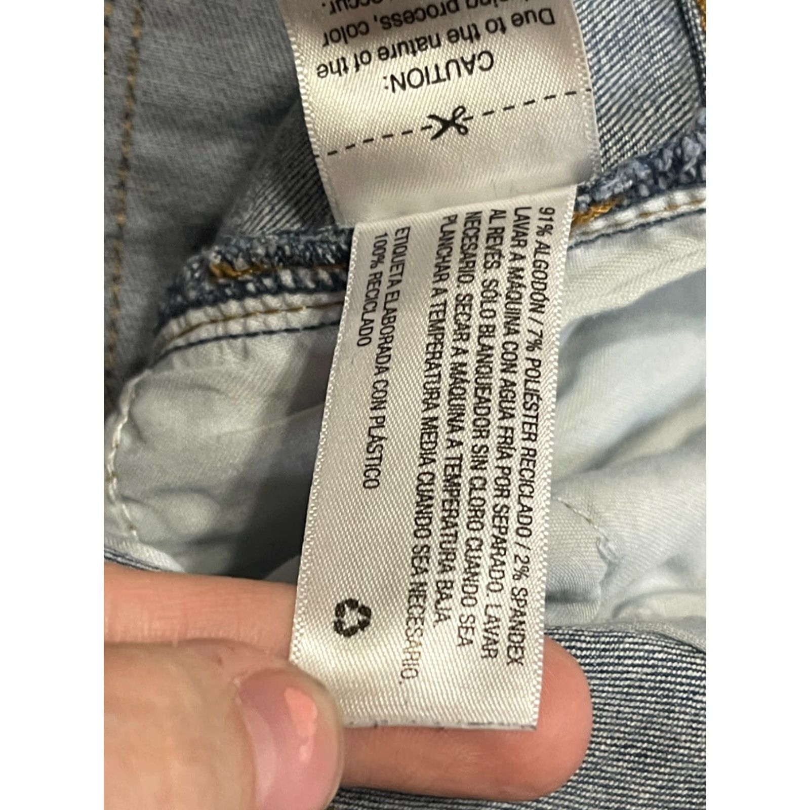 Vintage Universal Thread Jeans Women's Size 16/33R Blue Denim High Rise Skinny Size 38" / US 16 / IT 52 - 7 Thumbnail