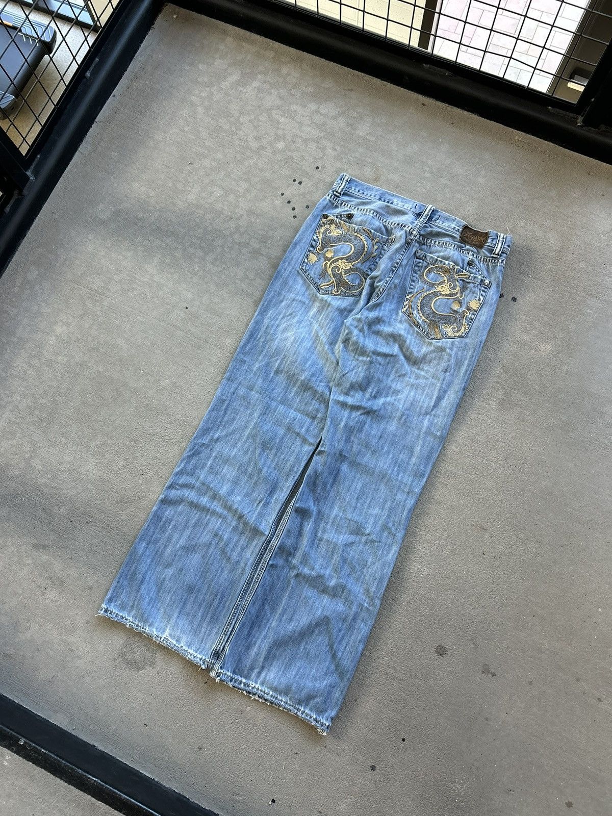 Marc Ecko Y2K Marc Ecko Dragon Embroidered Jeans Size US 34 / EU 50 - 2 Thumbnail