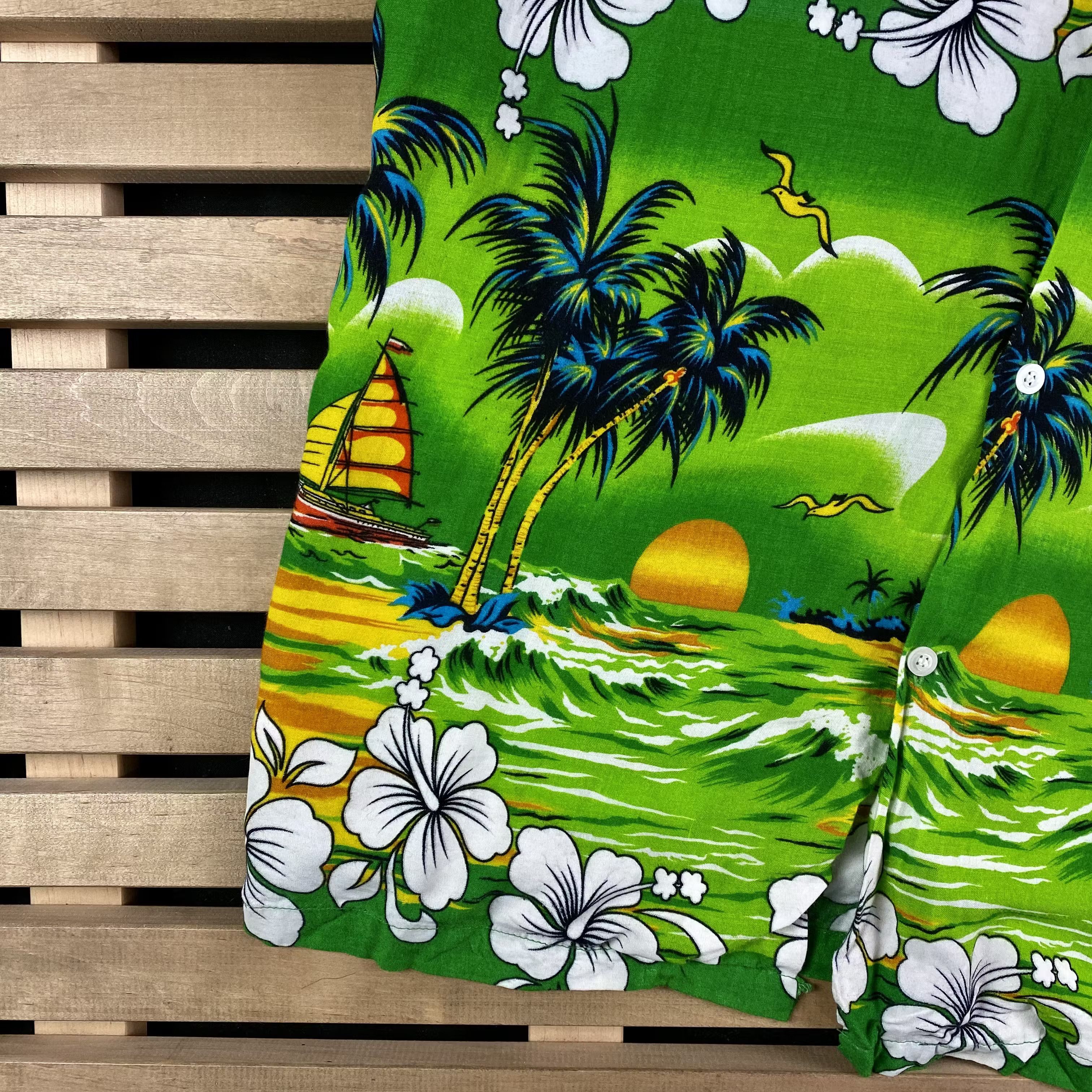 Vintage Mens Hawaiian Shirt Aloha Vintage Size XL Size US XL / EU 56 / 4 - 3 Thumbnail