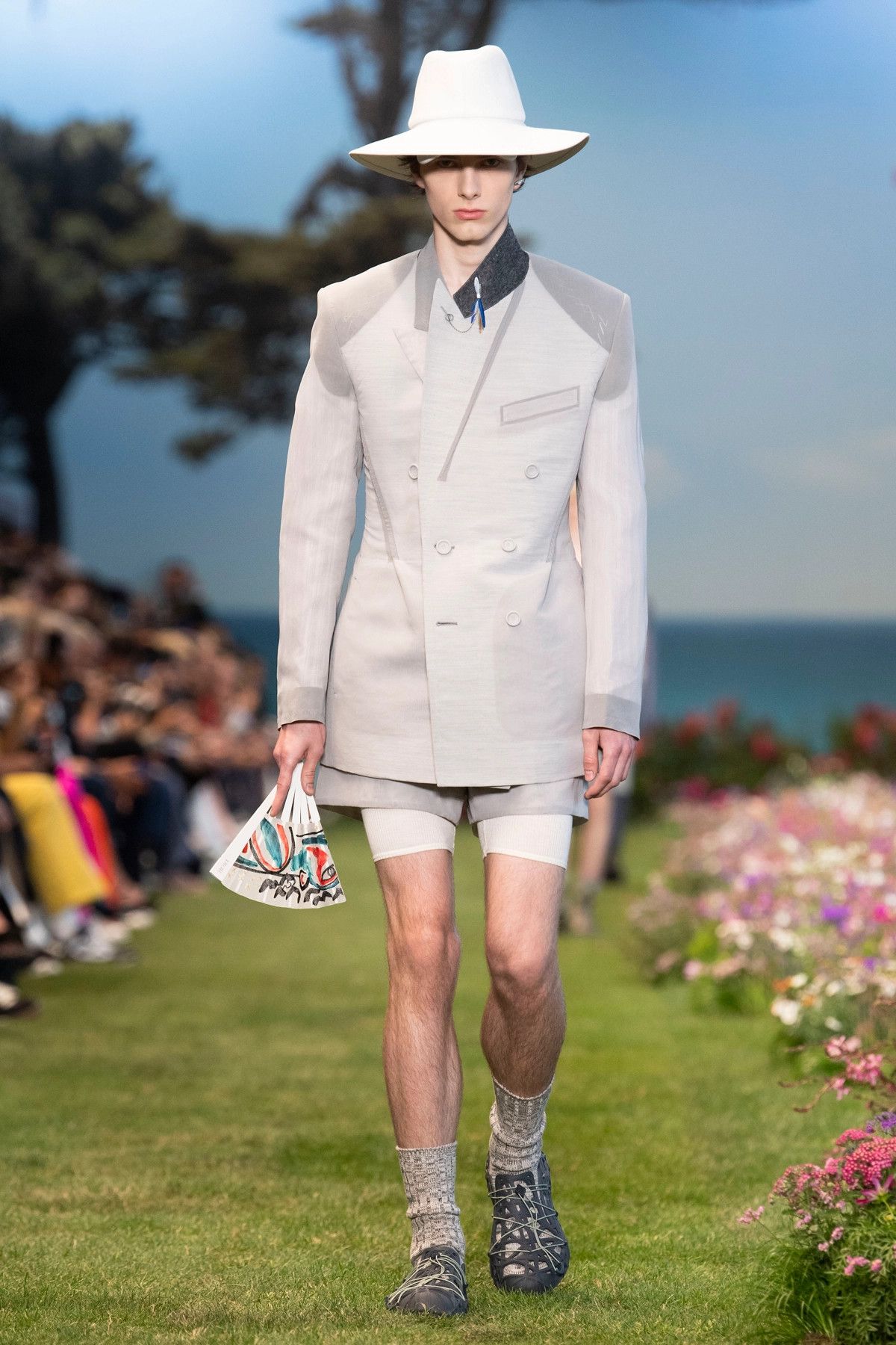 Dior o1bcso1str1224 Size:OS/ Couture Socks in Beige Size ONE SIZE - 4 Thumbnail