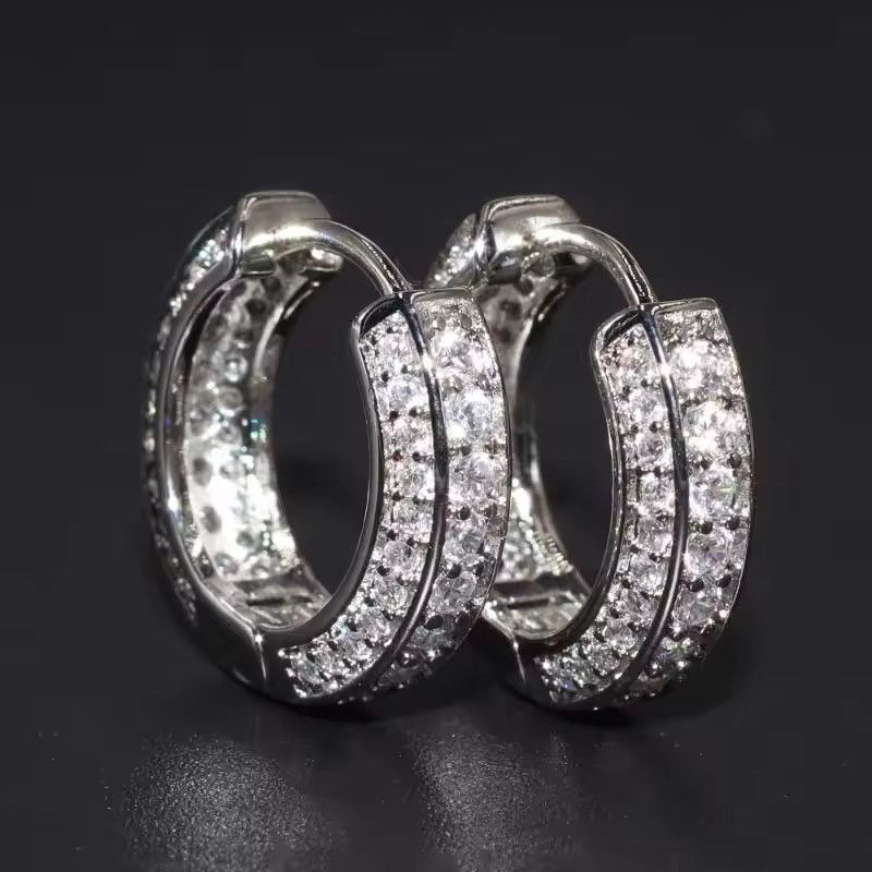 Jewelry × Vintage Cubic Zirconia Round Hoop Earrings Size ONE SIZE - 4 Thumbnail