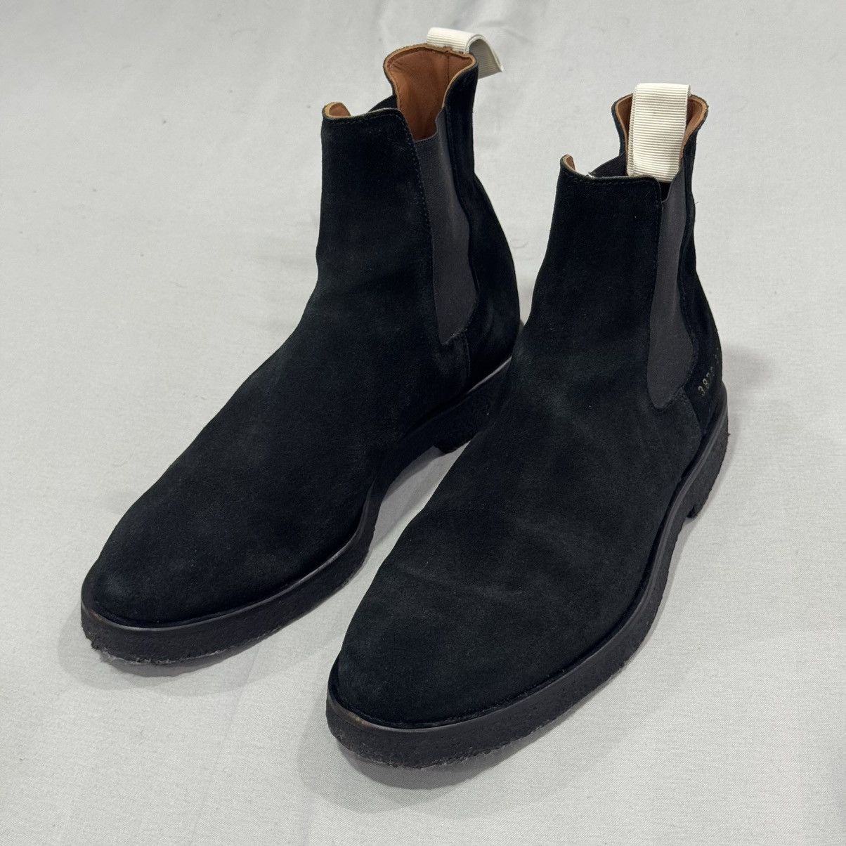 Common Projects Common Projects Women’s Chelsea Boots - Black Suede Size US 7 / IT 37 - 8 Thumbnail