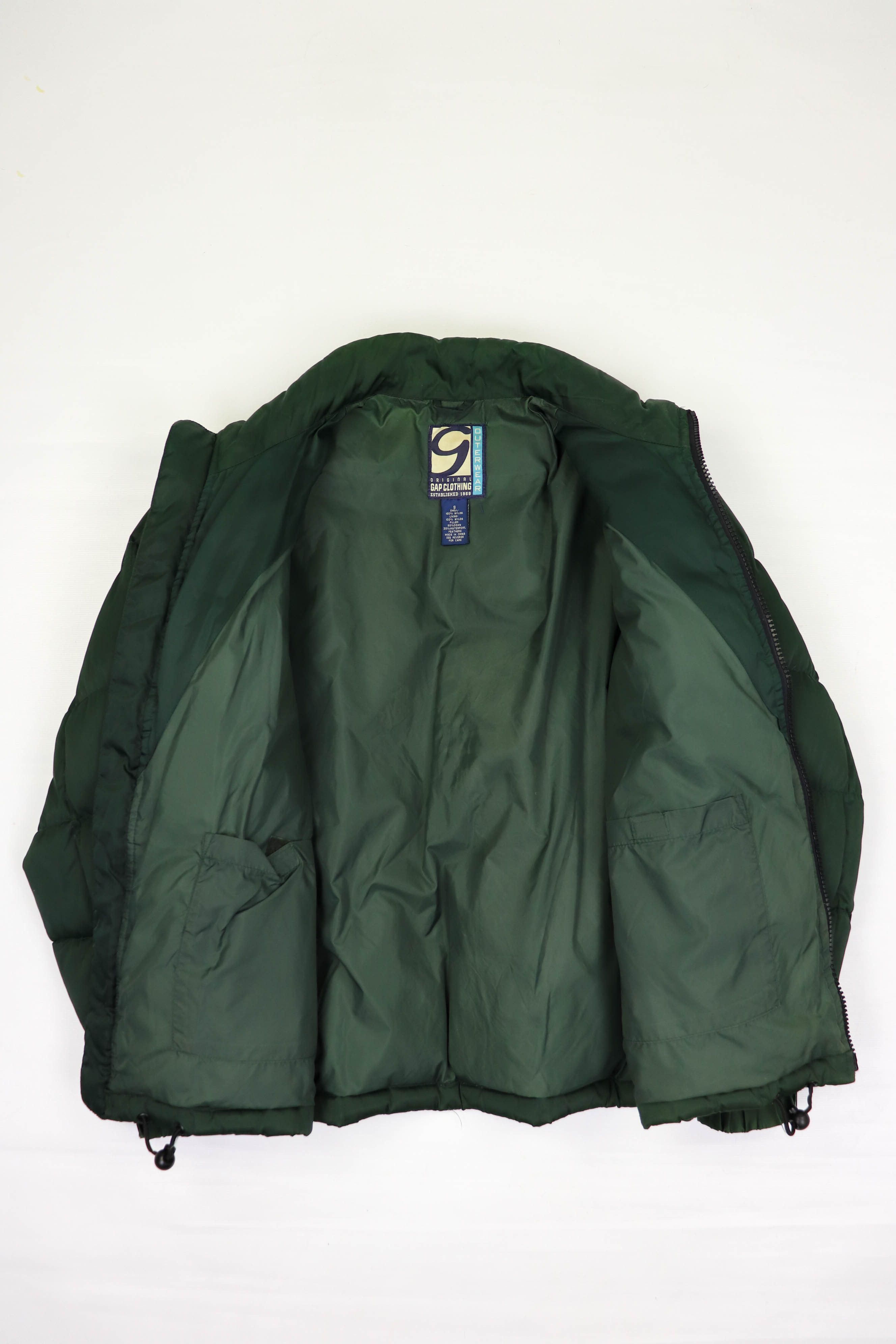 Gap Gap Vintage Green Nylon 3D Panels Quilted Puffer Down Jacket Size US M / EU 48-50 / 2 - 13 Thumbnail