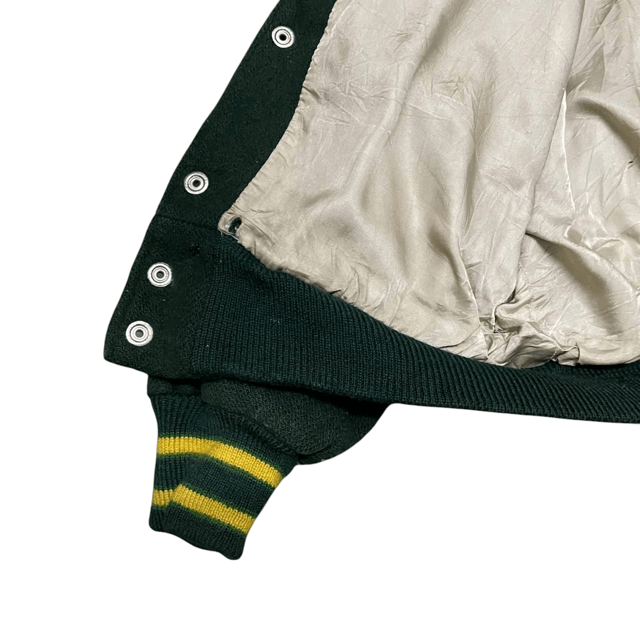 Vintage Vintage 70's Lasley Knitting Varsity Jacket Wool Size US L / EU 52-54 / 3 - 10 Thumbnail