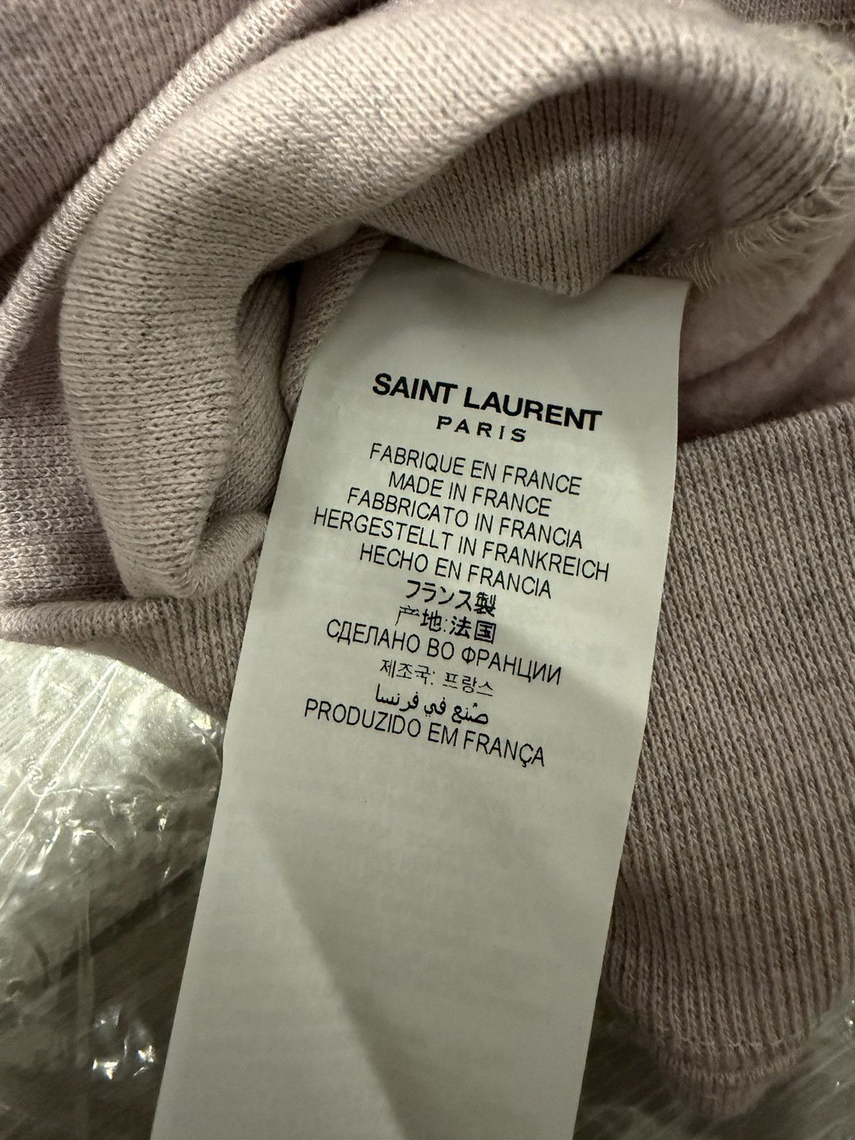 Saint Laurent Paris The Saint Laurent Université sweatshirt in Lilas/Purple Size US S / EU 44-46 / 1 - 4 Thumbnail