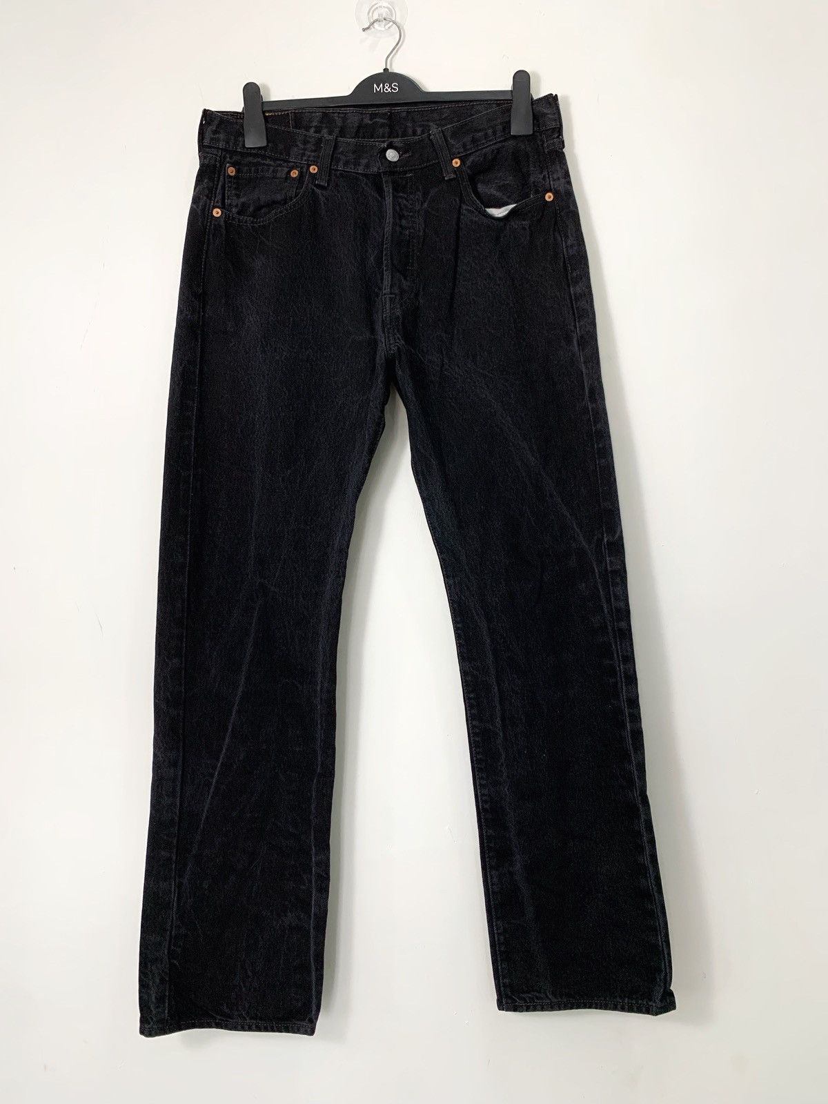 Levi's Levis 501 black jeans pant 34x32 Size US 34 / EU 50 - 13 Thumbnail