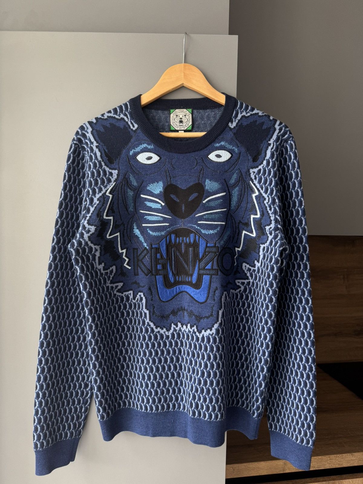 Kenzo Kenzo Wool Sweater Tiger Size US L / EU 52-54 / 3 - 1 Thumbnail