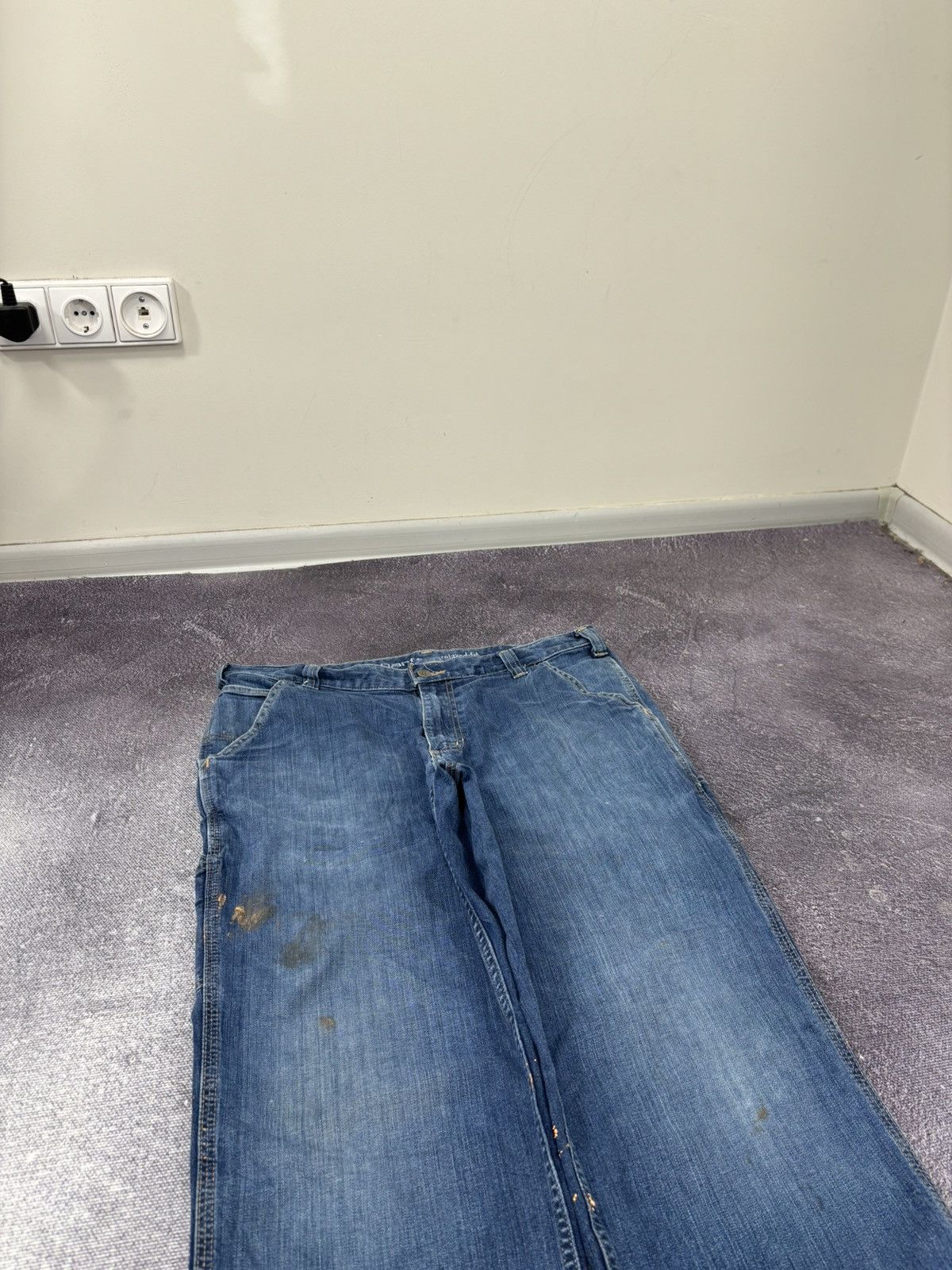Carhartt Vintage Carhartt Relaxed Fit Blue Work Denim Jeans Size US 36 / EU 52 - 8 Thumbnail