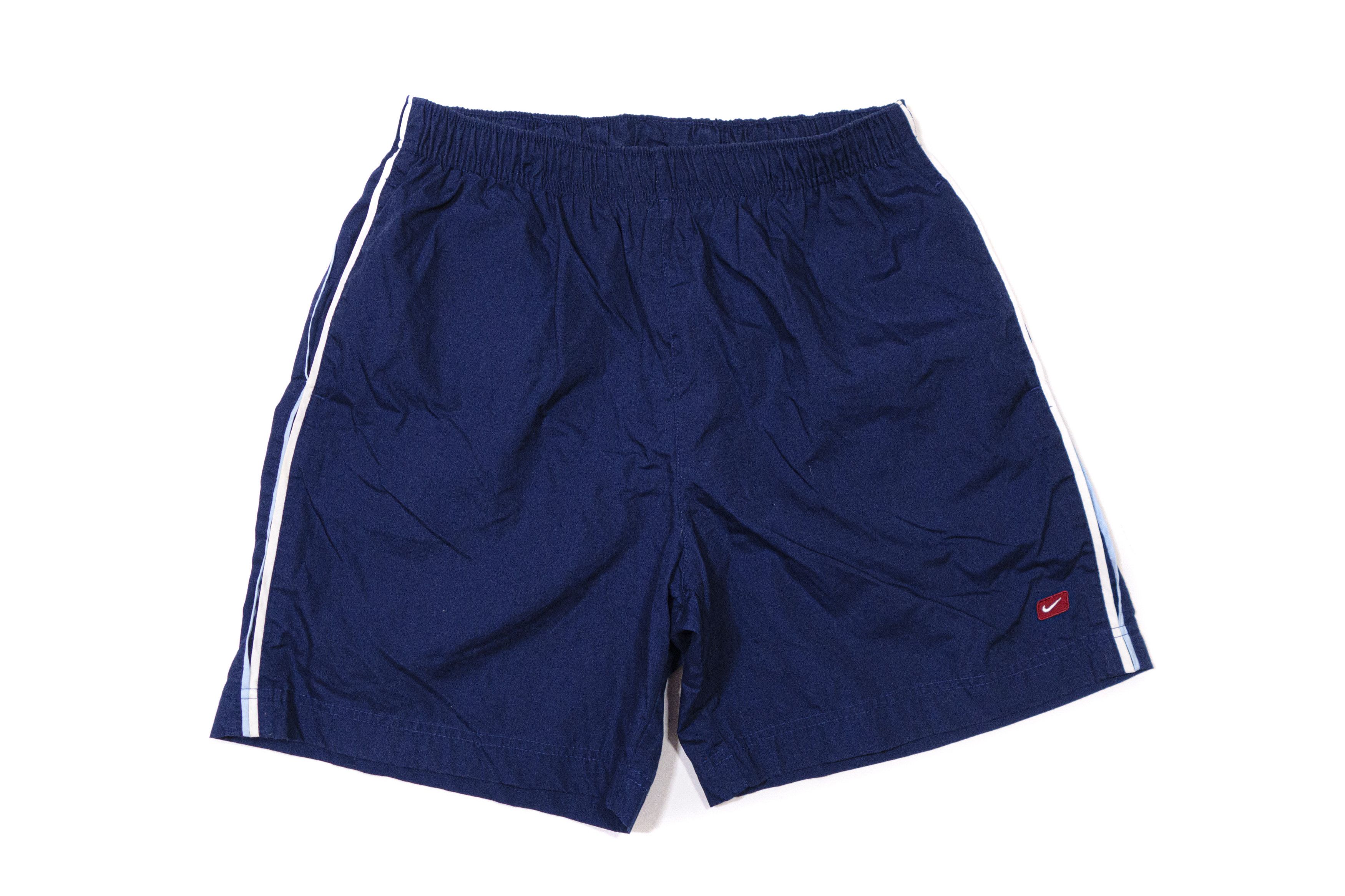 Nike 90S Swoosh Logo Nylon Swim Shorts Size US 34 / EU 50 - 1 Thumbnail