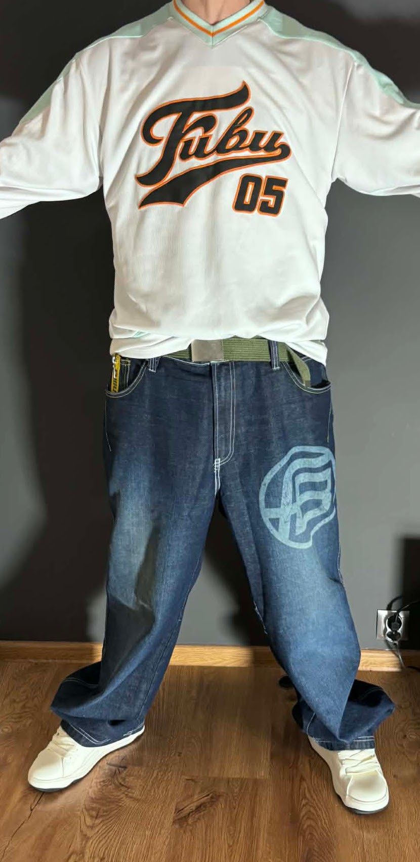 Fubu Vintage FUBU The Collection Baggy Jeans Y2K Big Logo W36 Size US 36 / EU 52 - 7 Thumbnail