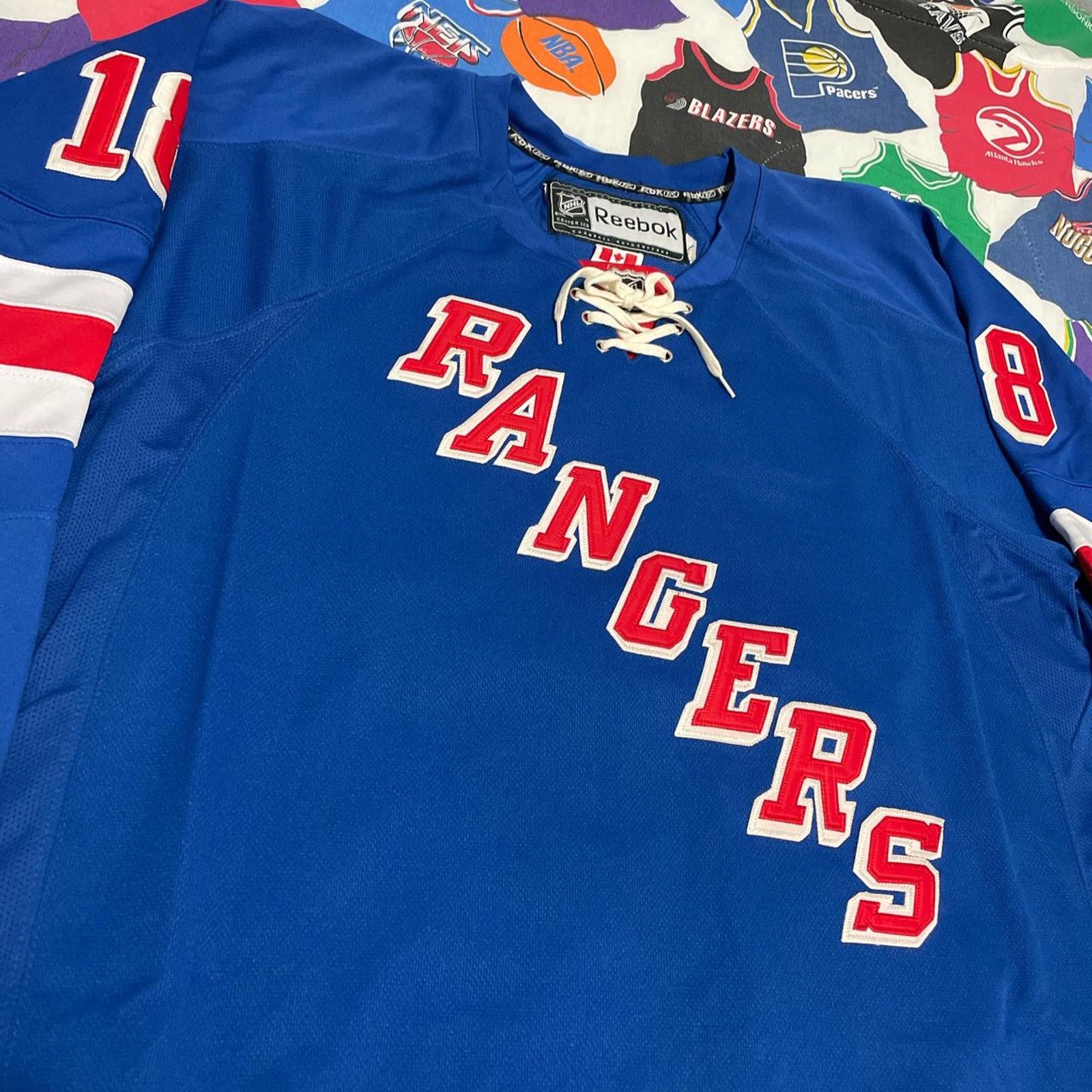 NHL × Reebok Reebok NHL Marc Staal Hockey Stanley Cup Fight Strap Jersey Size US XL / EU 56 / 4 - 3 Thumbnail