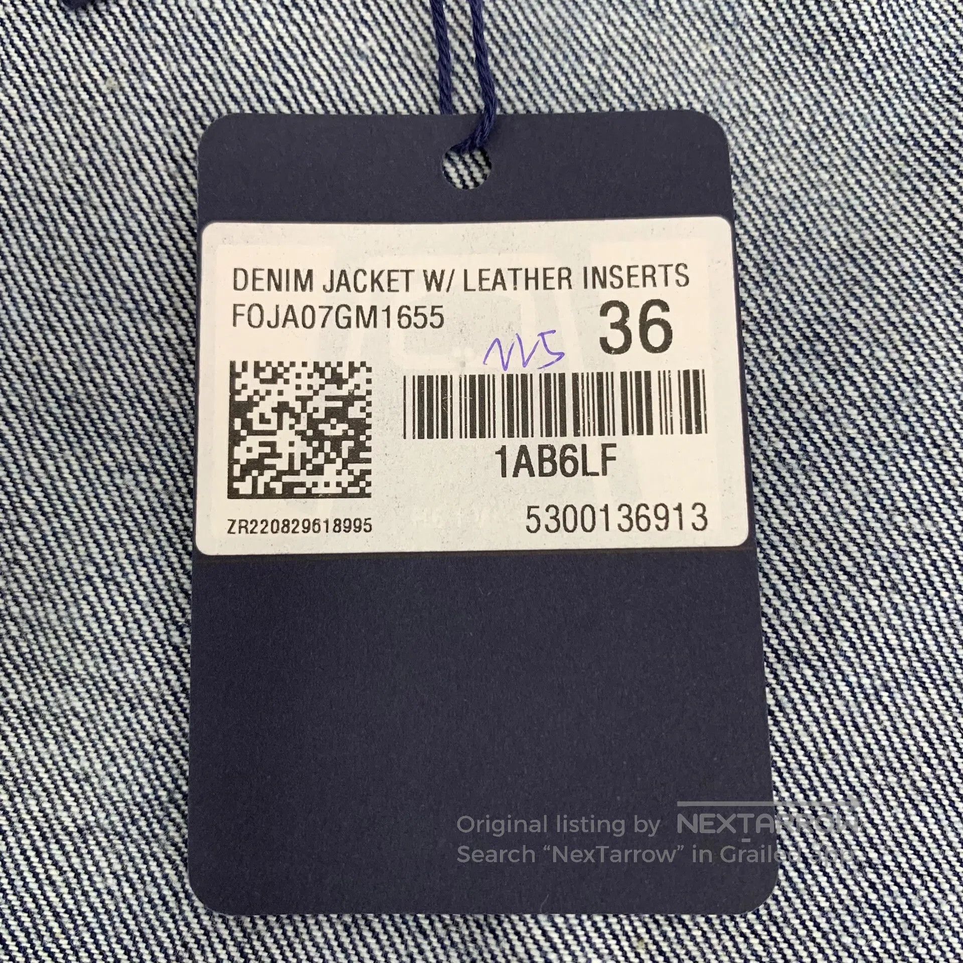 Louis Vuitton Louis Vuitton Dark blue washed cotton zip long sleeve deni Size XS / US 0-2 / IT 36-38 - 7 Thumbnail