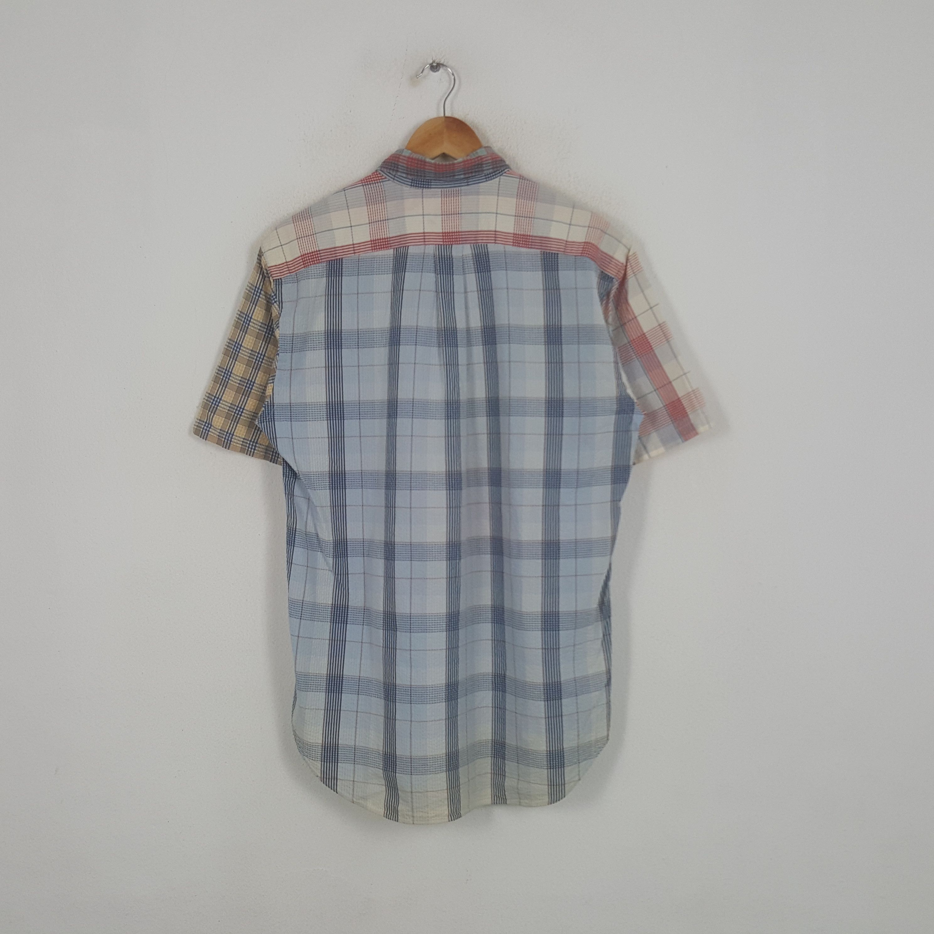 Vintage Sugar Cane Japanese Brand Short Shirt Button Up