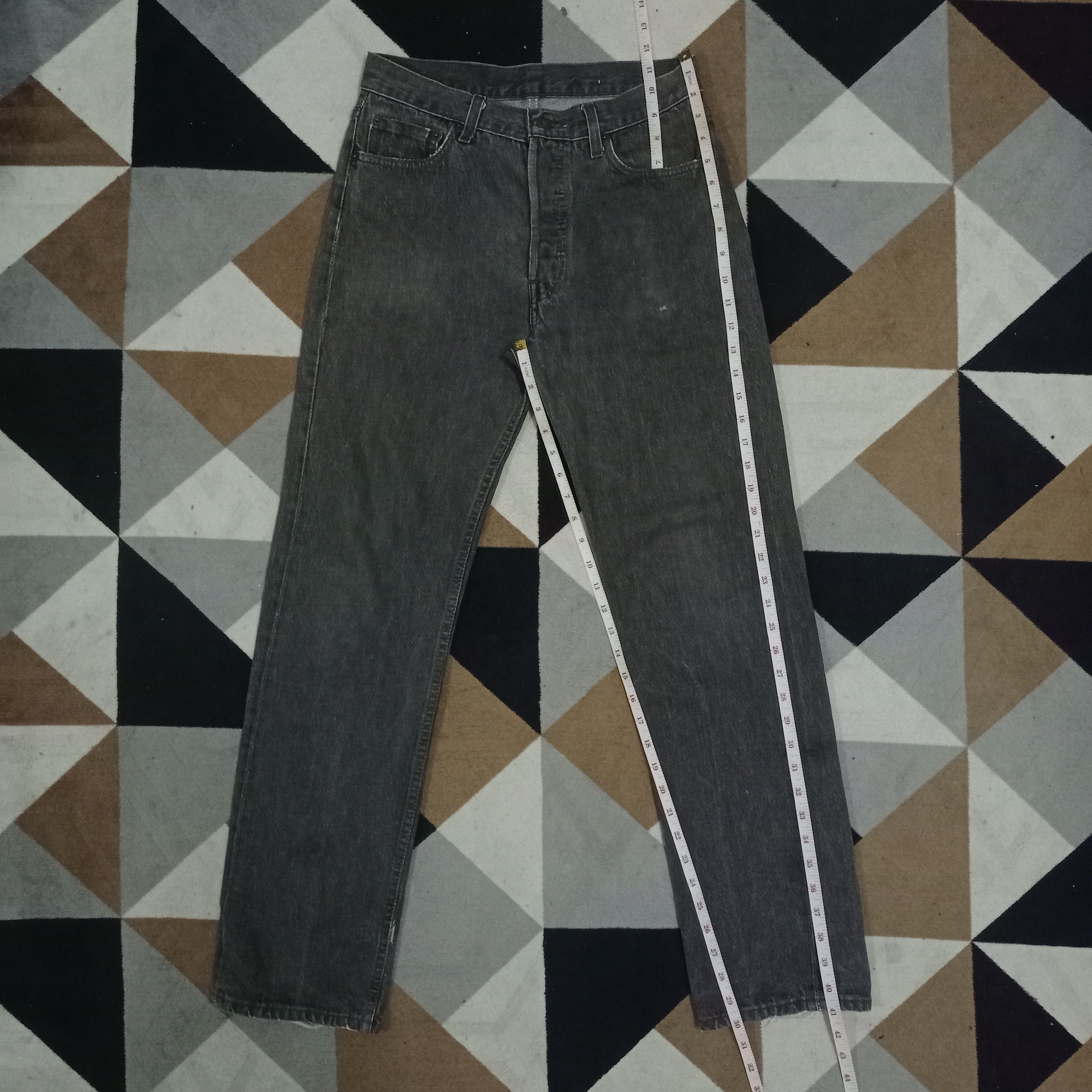 Levi's Vintage 90s Levis 501 Black Jeans 29x30 Size US 29 - 11 Thumbnail