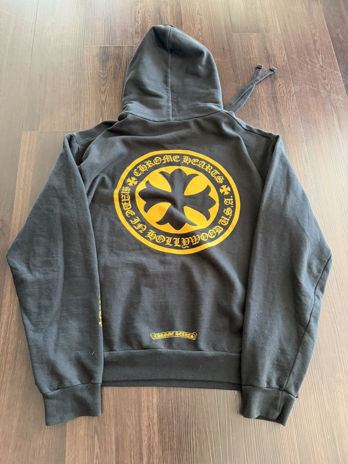 Chrome Hearts Chrome Hearts Cross Plus Yellow Logo Black Hoodie Size US M / EU 48-50 / 2 - 2 Thumbnail