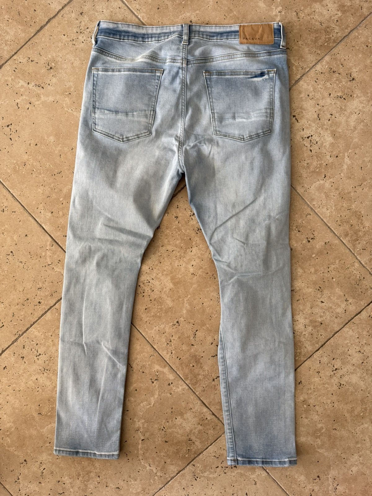 Pacsun Pacsun Slim Taper Ripped Jeans Size US 32 / EU 48 - 3 Thumbnail
