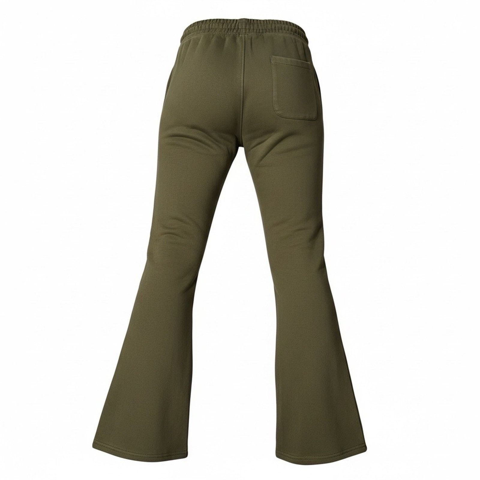 Black Rivet Copper Rivet Men's Olive Flared Terry Joggers Rhinestones M Size US 34 / EU 50 - 7 Thumbnail