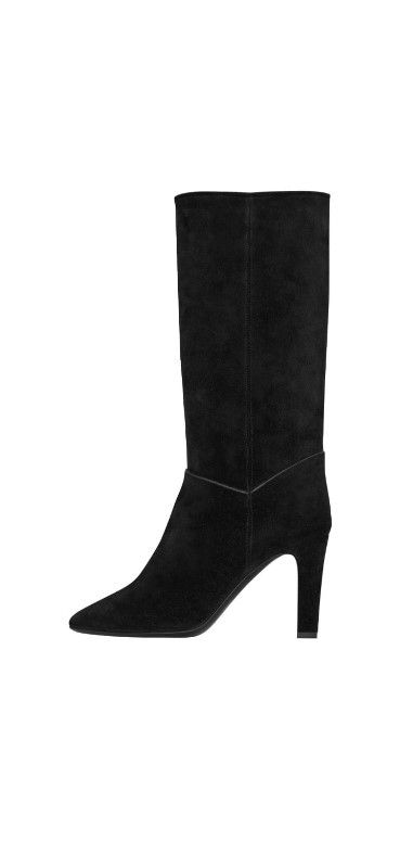 Saint Laurent Paris o1s1wg111124 Tracy Boots In Suede in Black Size US 9 / IT 39 - 3 Thumbnail