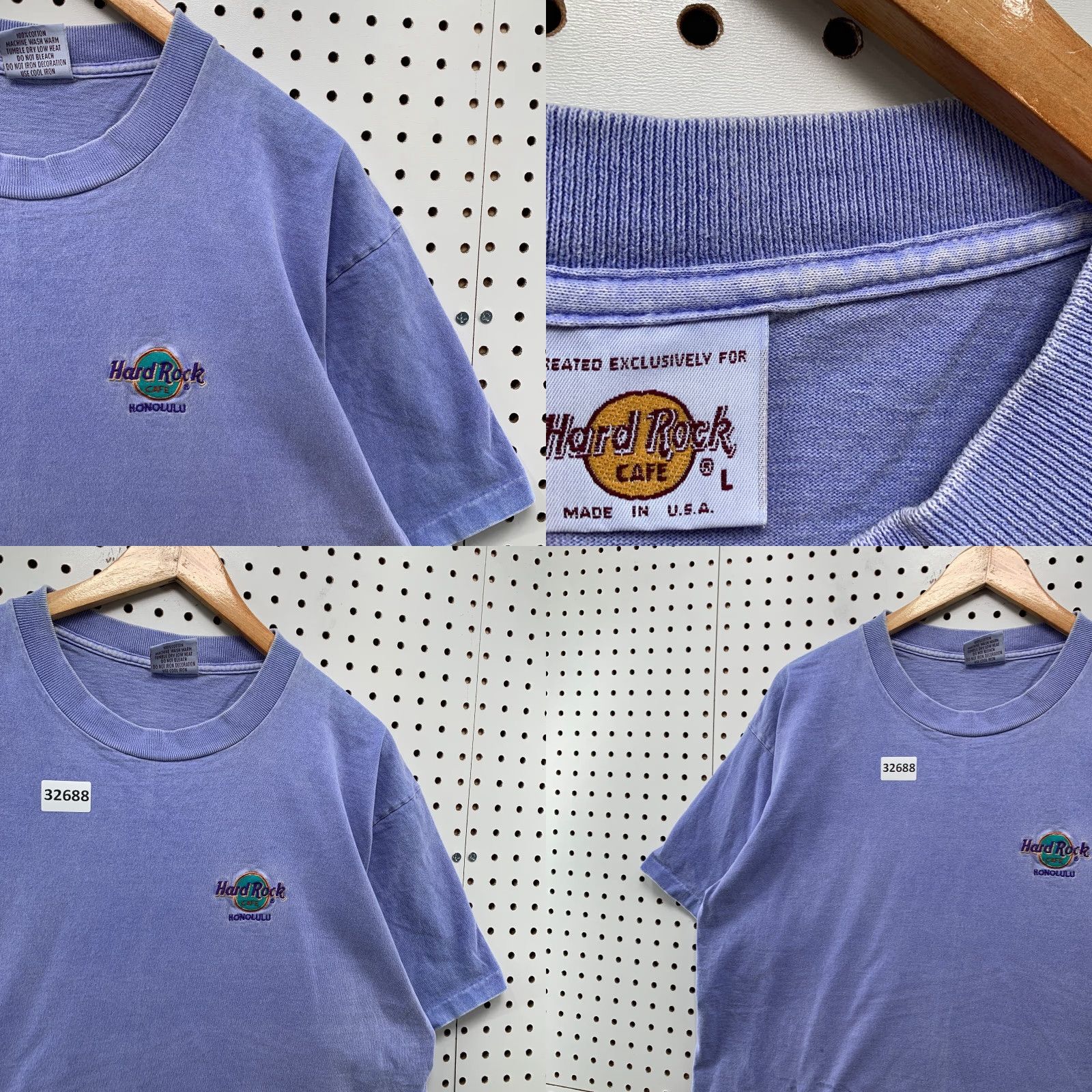 Hard Rock Cafe VINTAGE Hard Rock Shirt Hawaii Honolulu Blue L Adult Mens Size US L / EU 52-54 / 3 - 8 Thumbnail