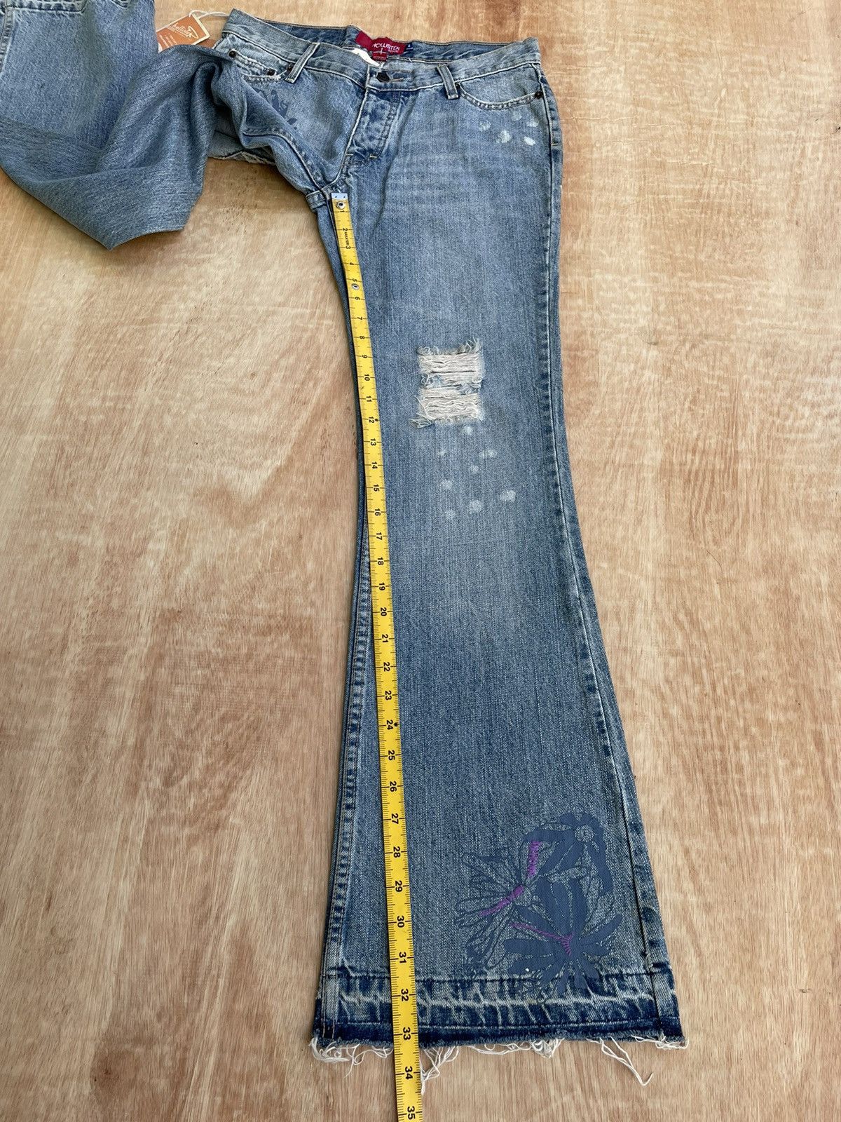 14th Addiction × If Six Was Nine × Japanese Brand Flare Holister Distressed Denim Bootcut Size US 32 / EU 48 - 10 Thumbnail