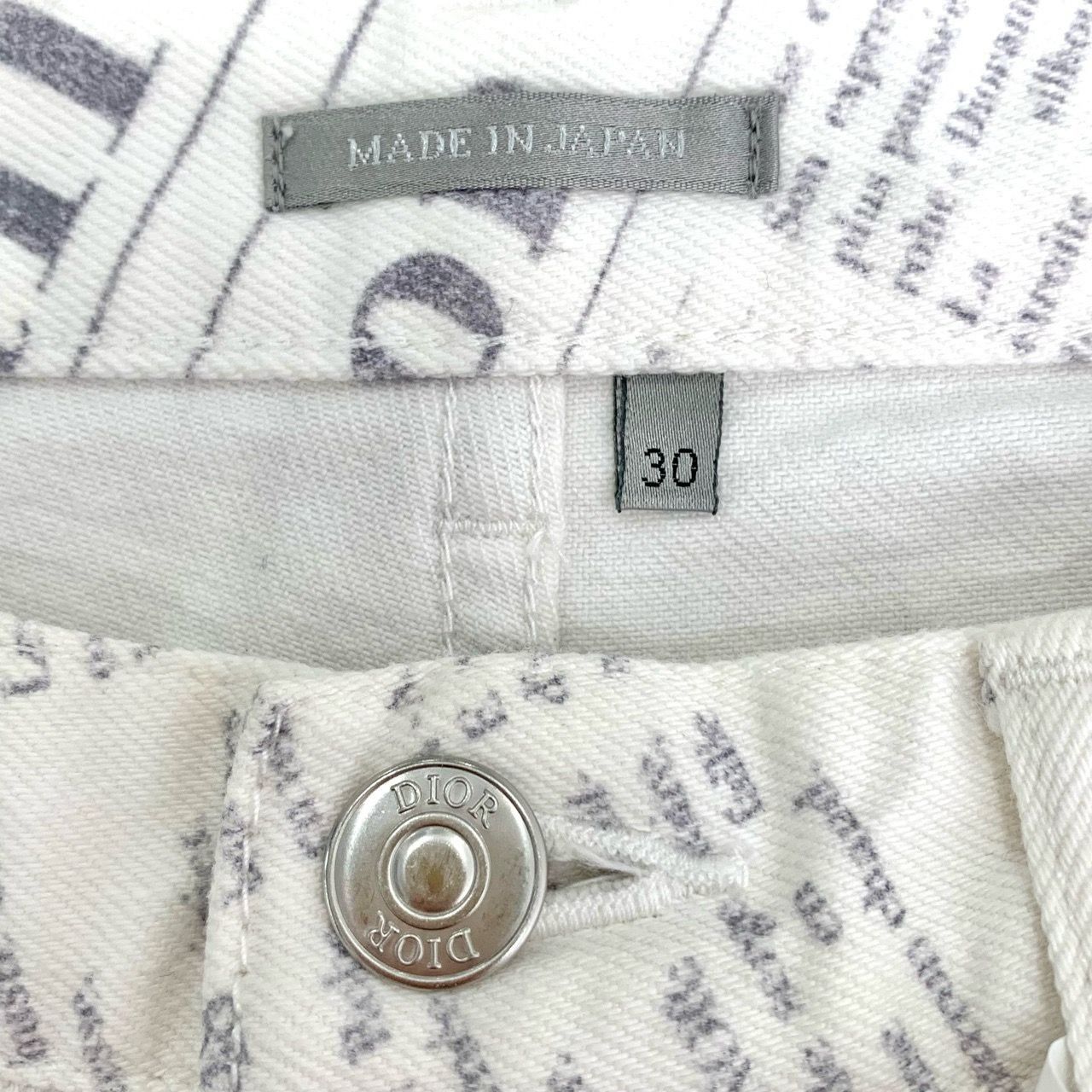 Dior Christian Dior Newspaper Print White Jeans Size US 30 / EU 46 - 7 Thumbnail