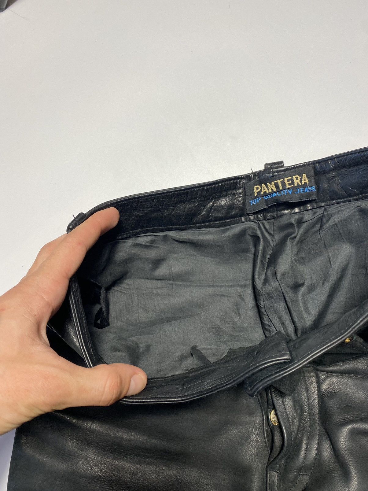 Genuine Leather Vintage Leather Pants Motorcycle Trousers Size 30 Marlboro Size US 30 / EU 46 - 12 Thumbnail