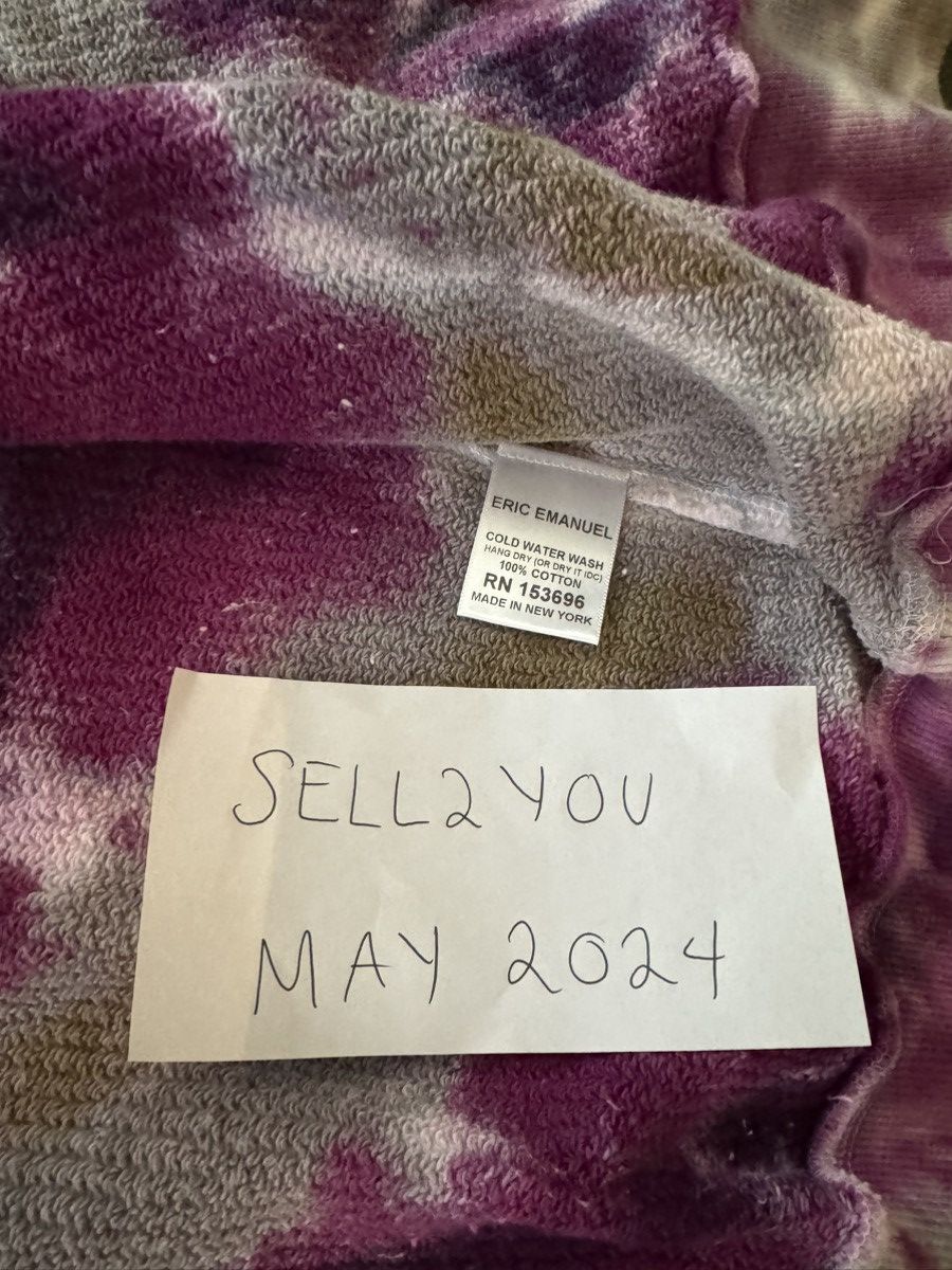 Eric Emanuel Eric Emanuel Purple Tie Dye Hoodie size Large Size US L / EU 52-54 / 3 - 4 Thumbnail