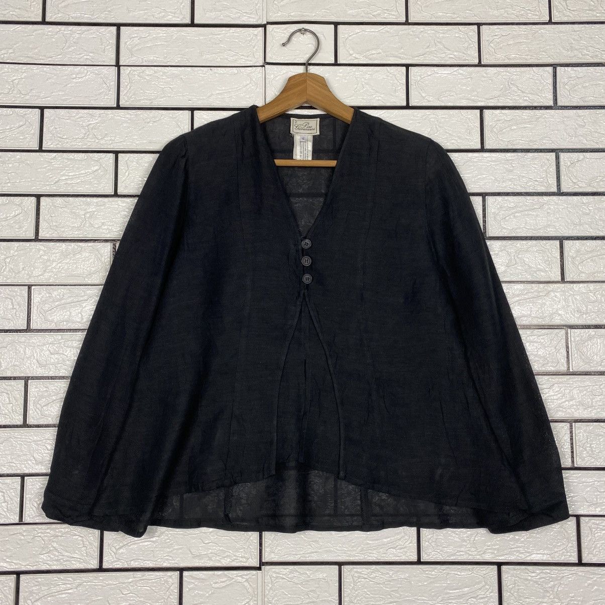 Japanese Brand 📌Vintage Cropped Coats Pino Gavazzeni Issey Miyake Size M / US 6-8 / IT 42-44 - 2 Thumbnail