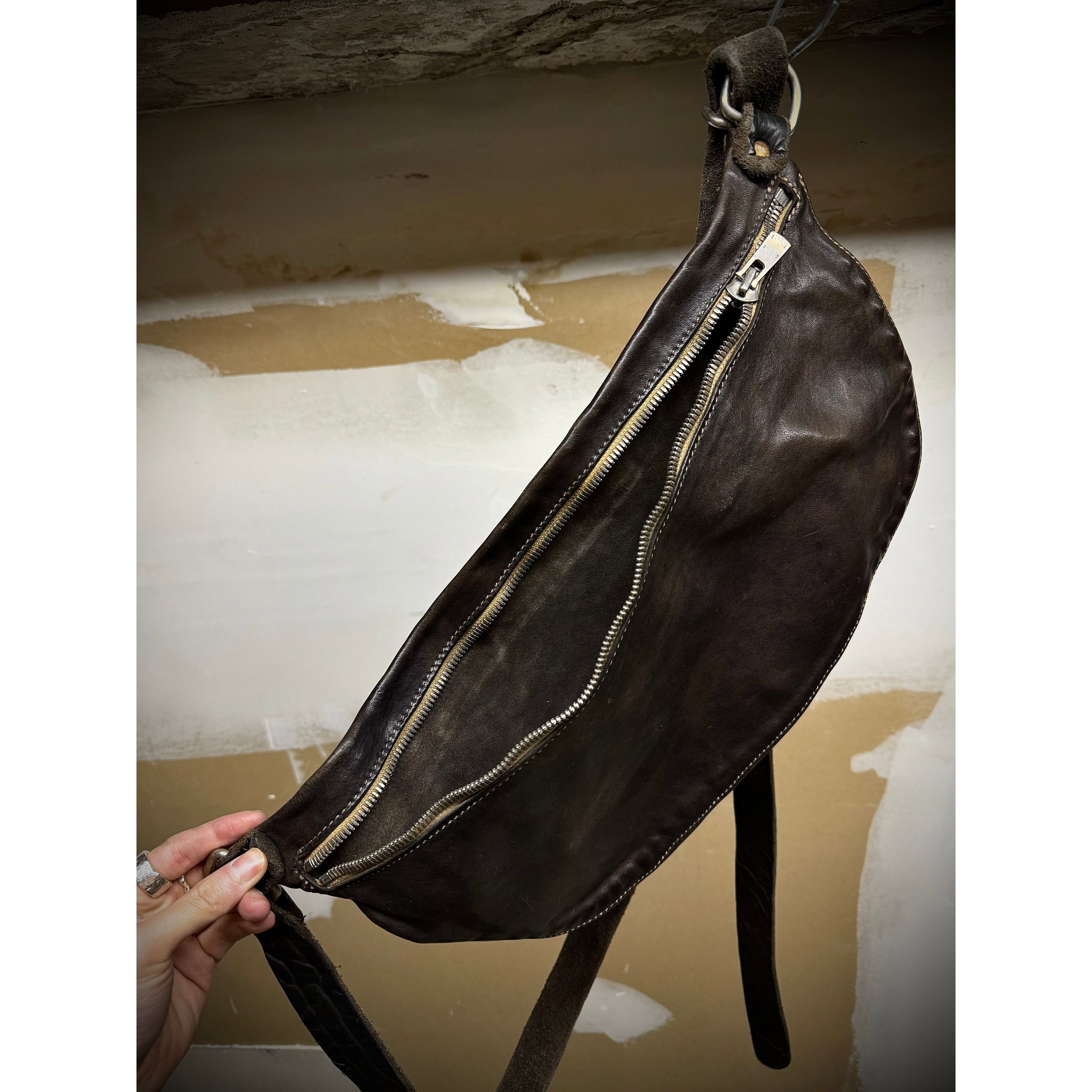 Guidi GUIDI ‘Q10M’ Brown Full-grain Horse Leather Shoulder Bag Size ONE SIZE - 2 Thumbnail