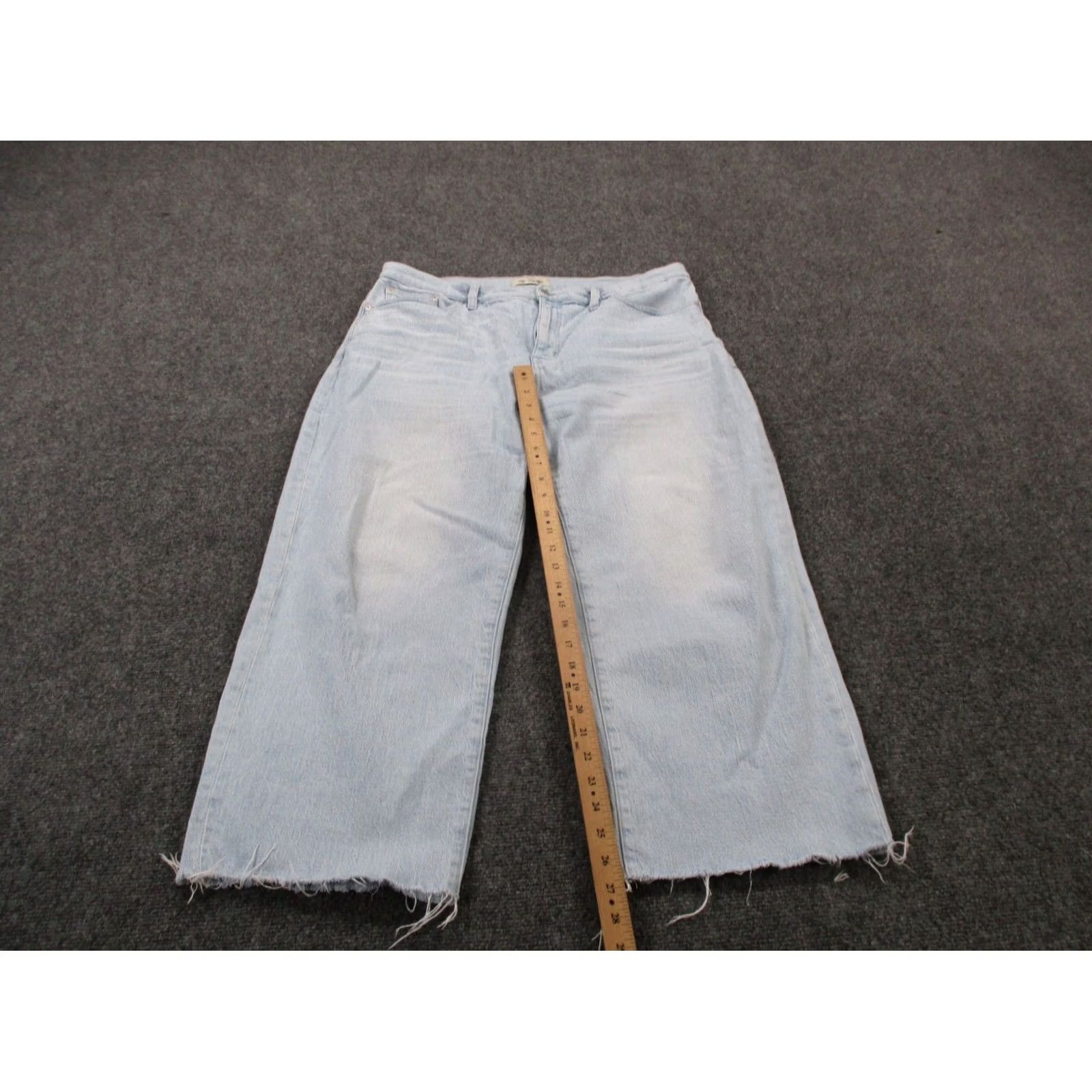 Madewell Madewell Jeans Womens 32 Blue Denim Wide-Leg Crop Vintage Boot Size 25" / US 0 / IT 36 - 3 Thumbnail