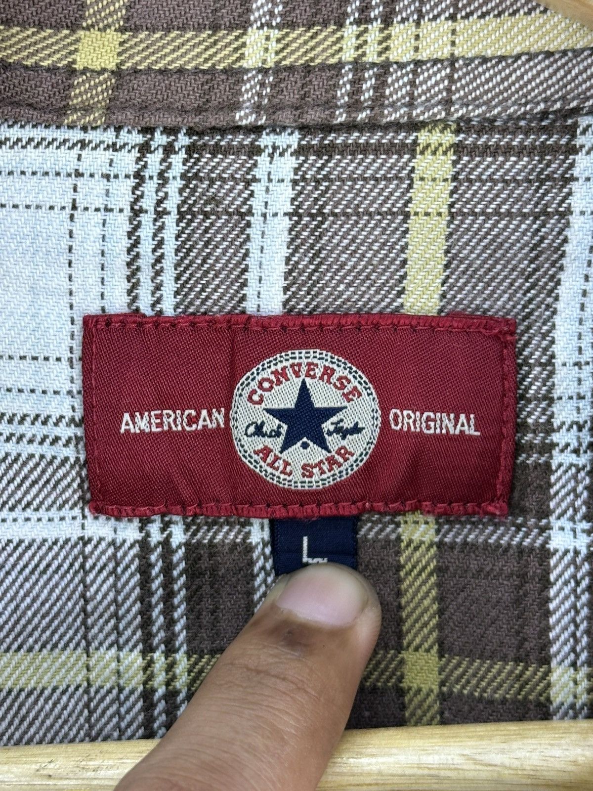 Converse Converse All Star Chuck Taylor Plaid Check Western Shirt Size US L / EU 52-54 / 3 - 12 Thumbnail