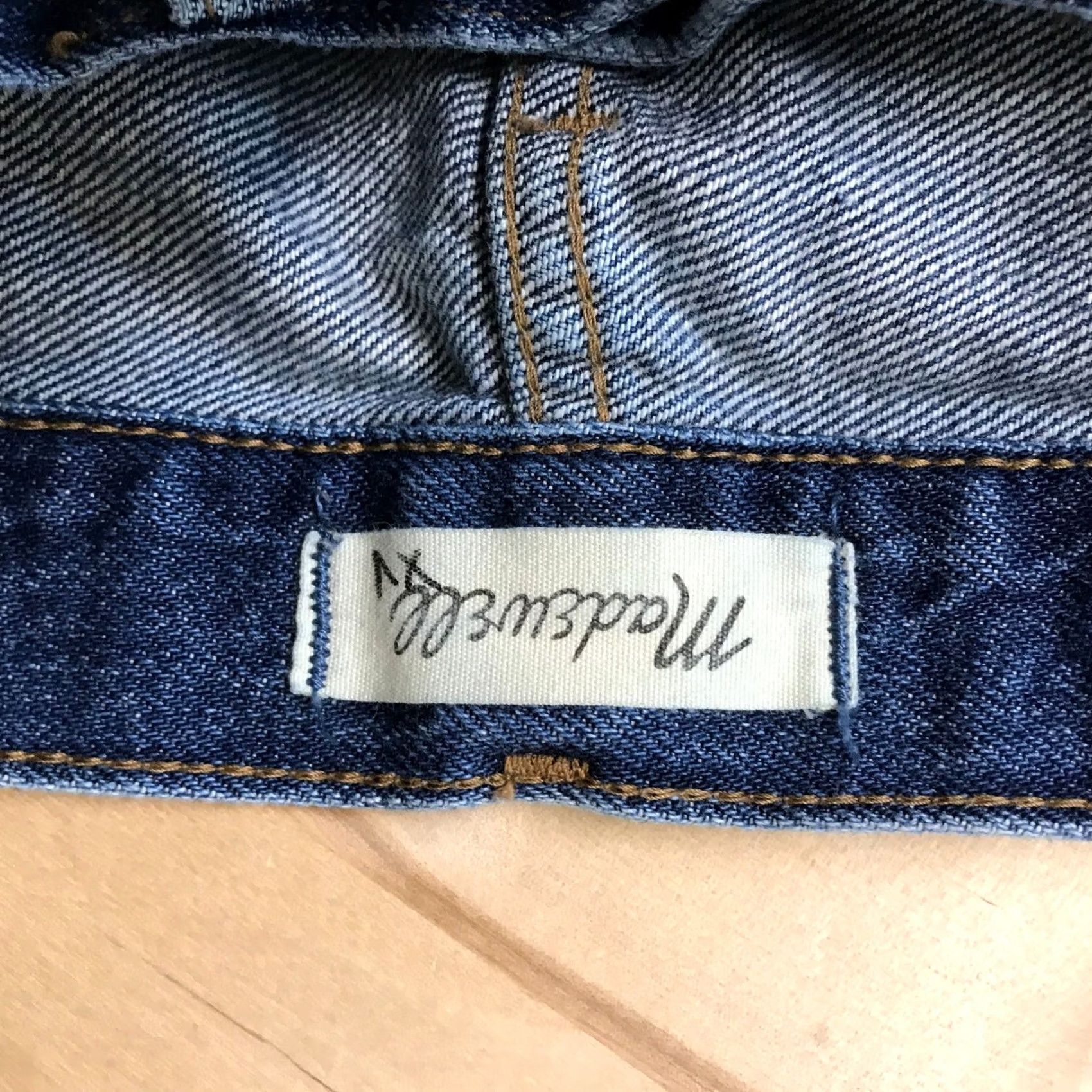 Madewell Madewell Vintage Straight High Rise Blue Denim Pants Size 27" / US 4 / IT 40 - 7 Thumbnail