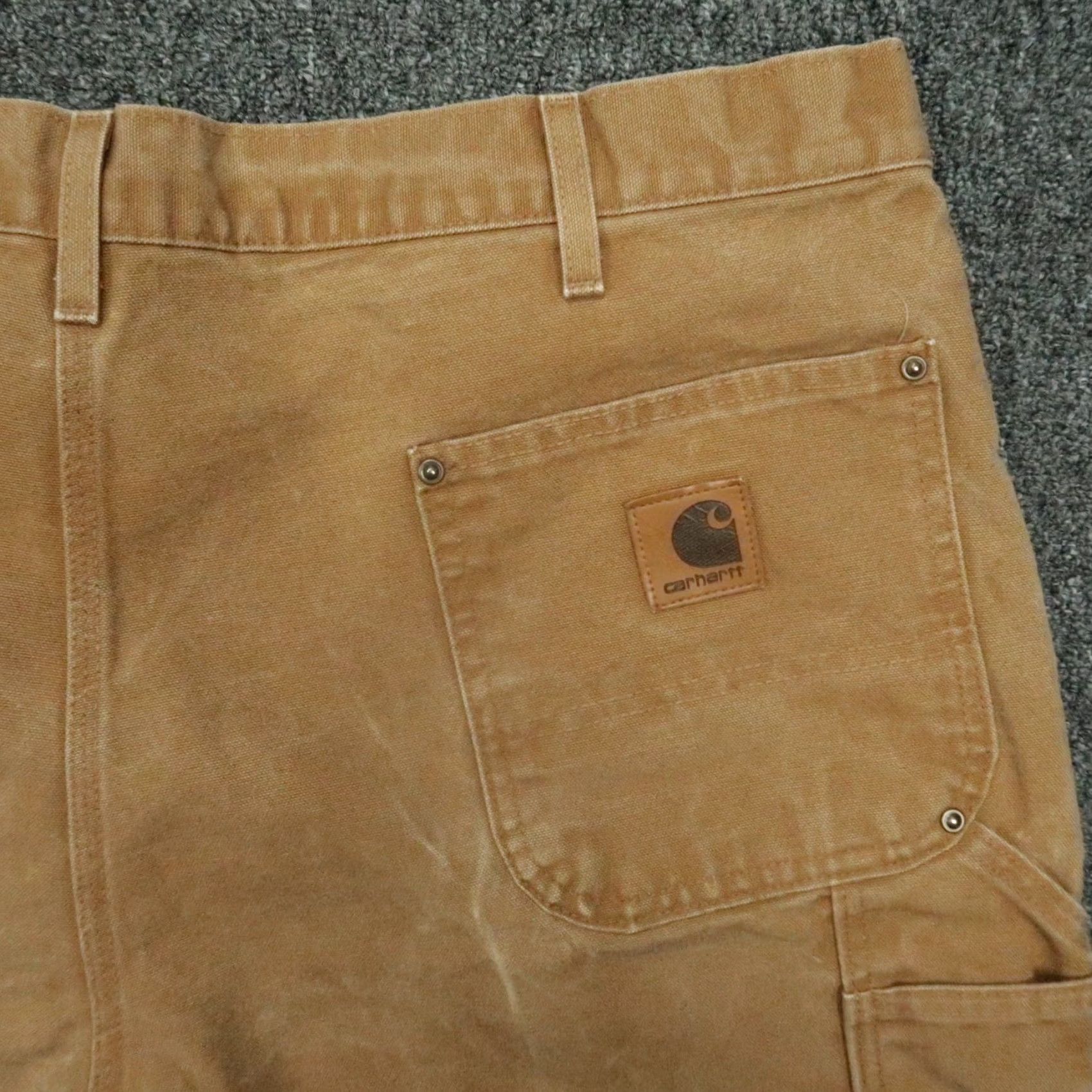 Carhartt VINTAGE Carhartt Pants Men Brown 42x32 Double Knee Duck Loose Utility Workwear Size US 42 / EU 58 - 5 Thumbnail