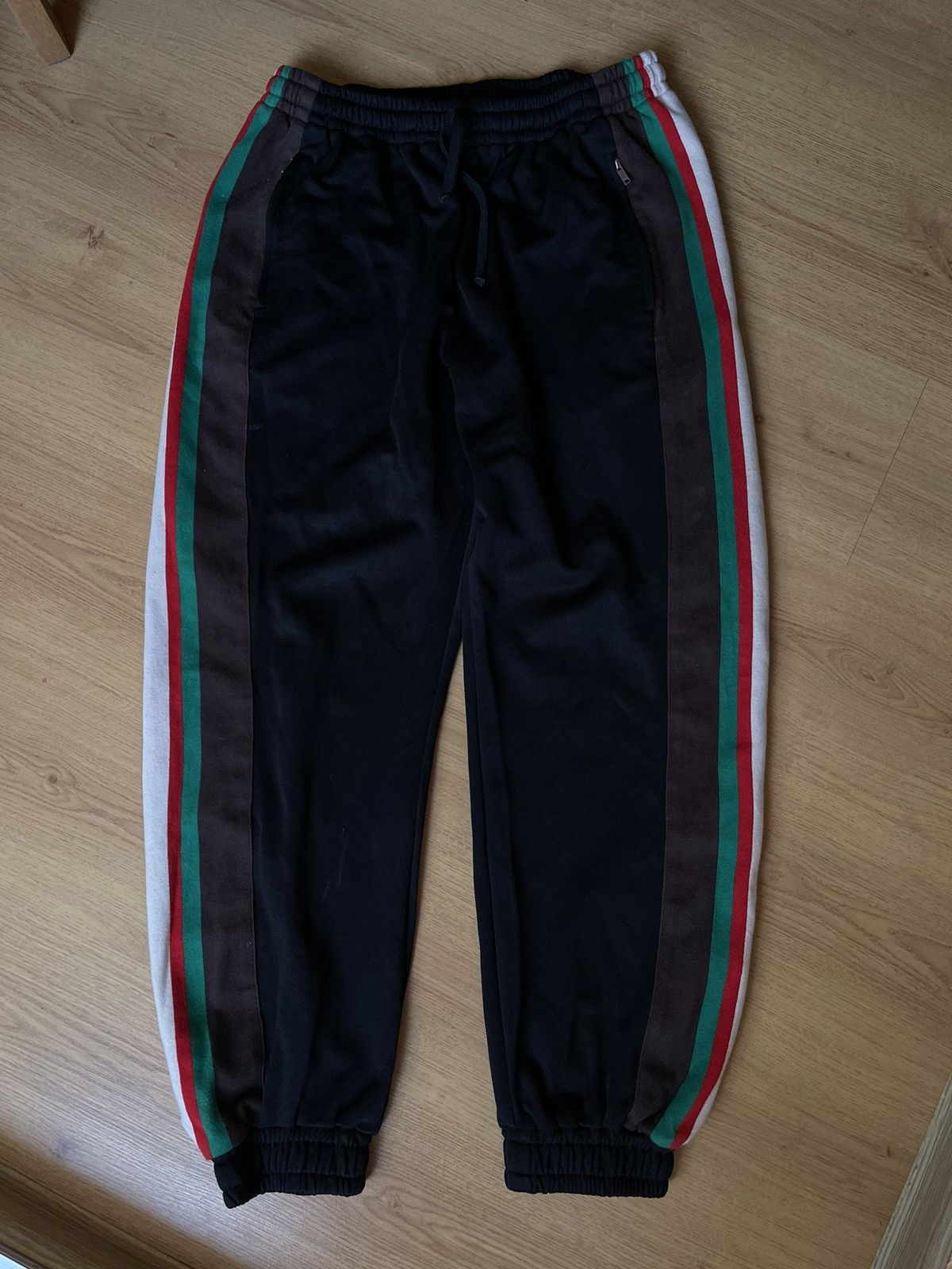 image of Gucci Mens Track Pants in Black (Size 33)