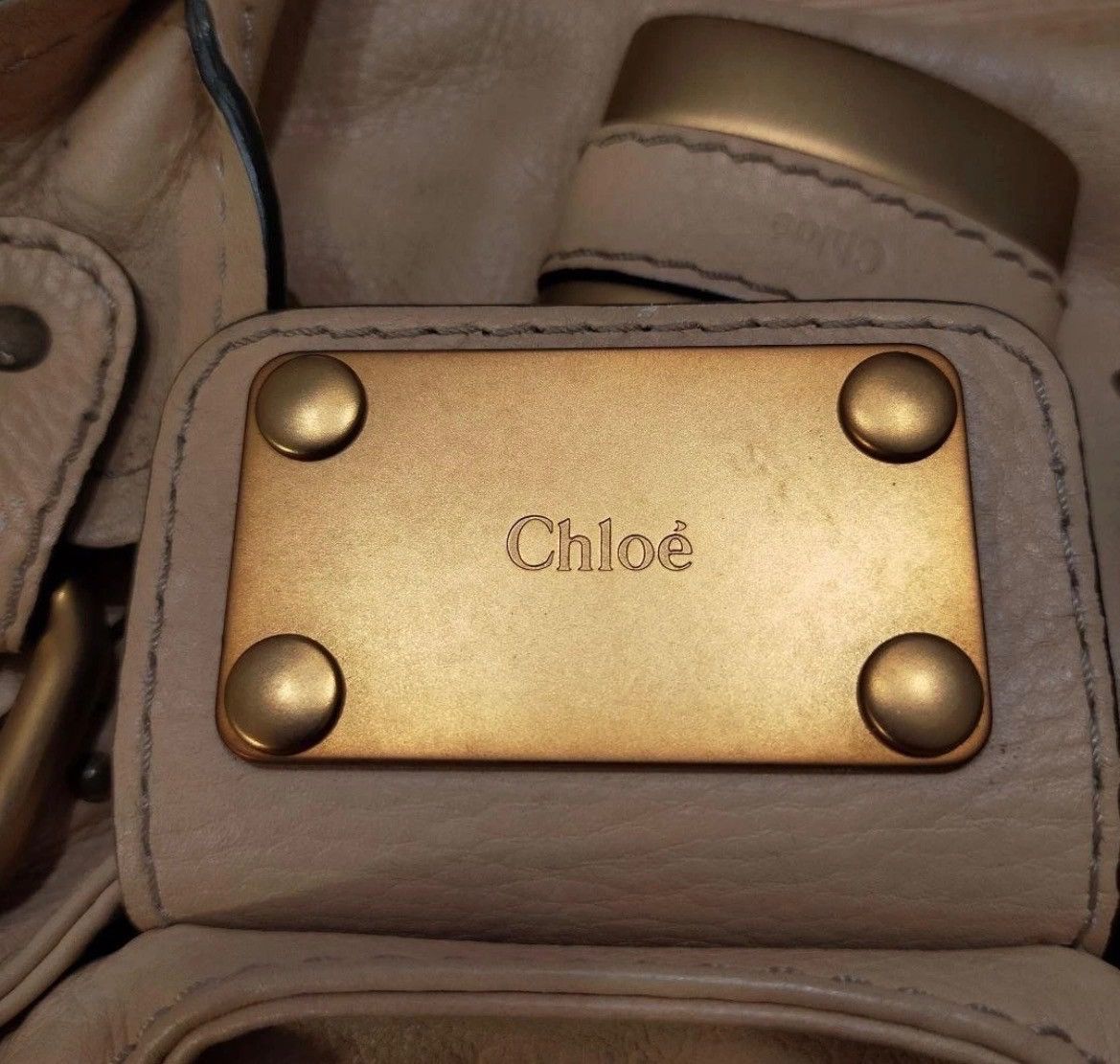 Chloe Chloe Paddington Beige w Gold hardware Size ONE SIZE - 8 Thumbnail