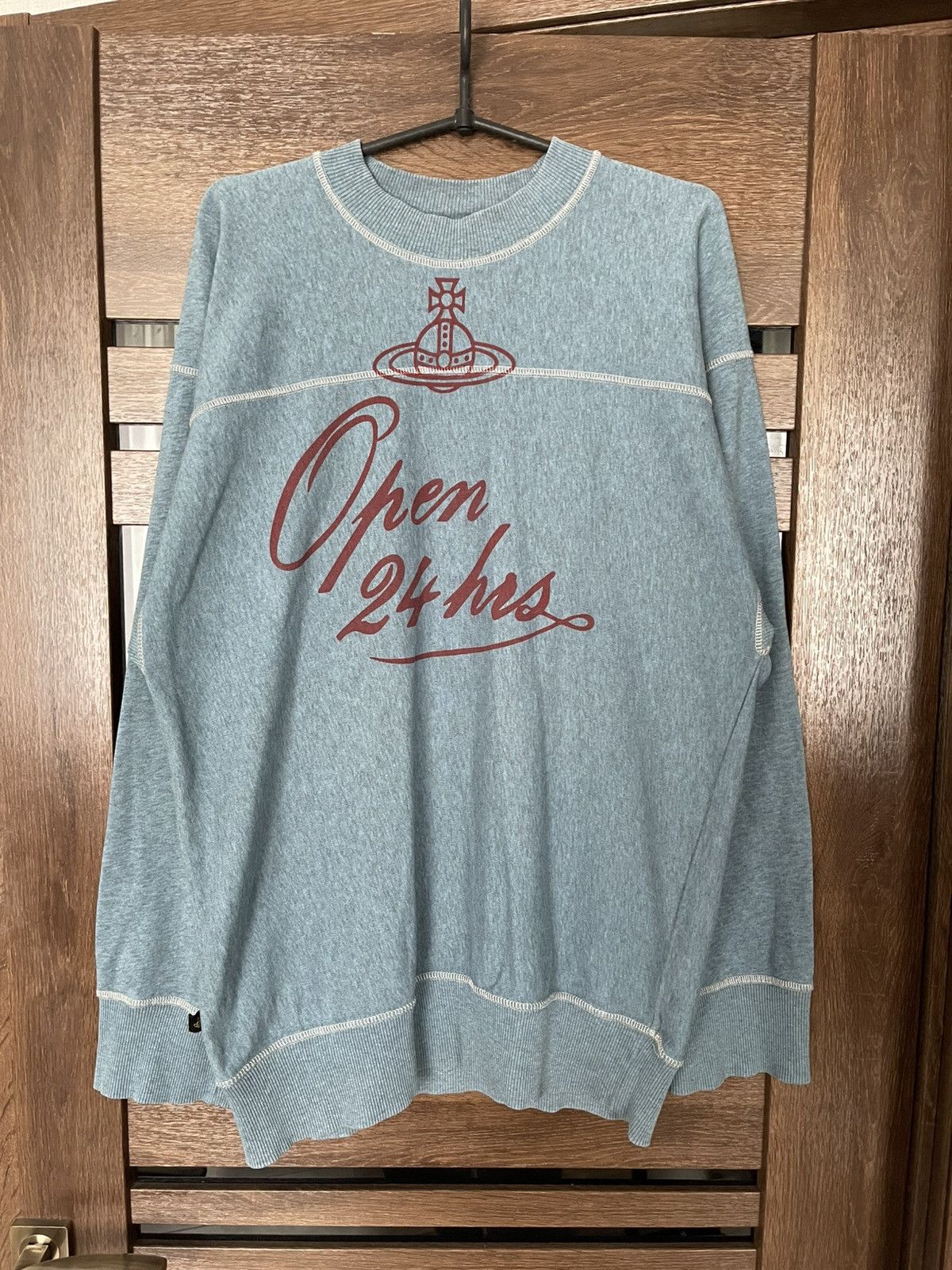 Vivienne Westwood Vivienne Westwood Square Sweatshirt Open 24 Hours Crewneck Size US S / EU 44-46 / 1 - 2 Thumbnail