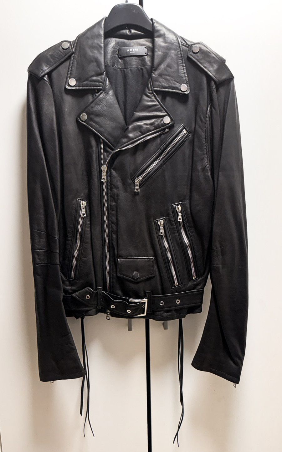 Amiri Amiri Slim-fit Light Weight Leather Jacket Size US XL / EU 56 / 4 - 1 Thumbnail