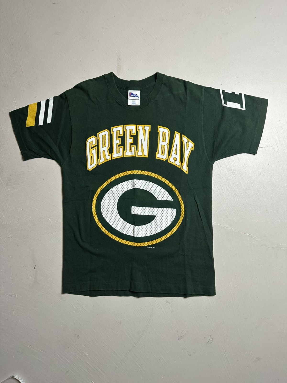 Logo 7 Vintage 90s Green Bay Packers Made In USA Graphic T Shirt Size US L / EU 52-54 / 3 - 3 Thumbnail