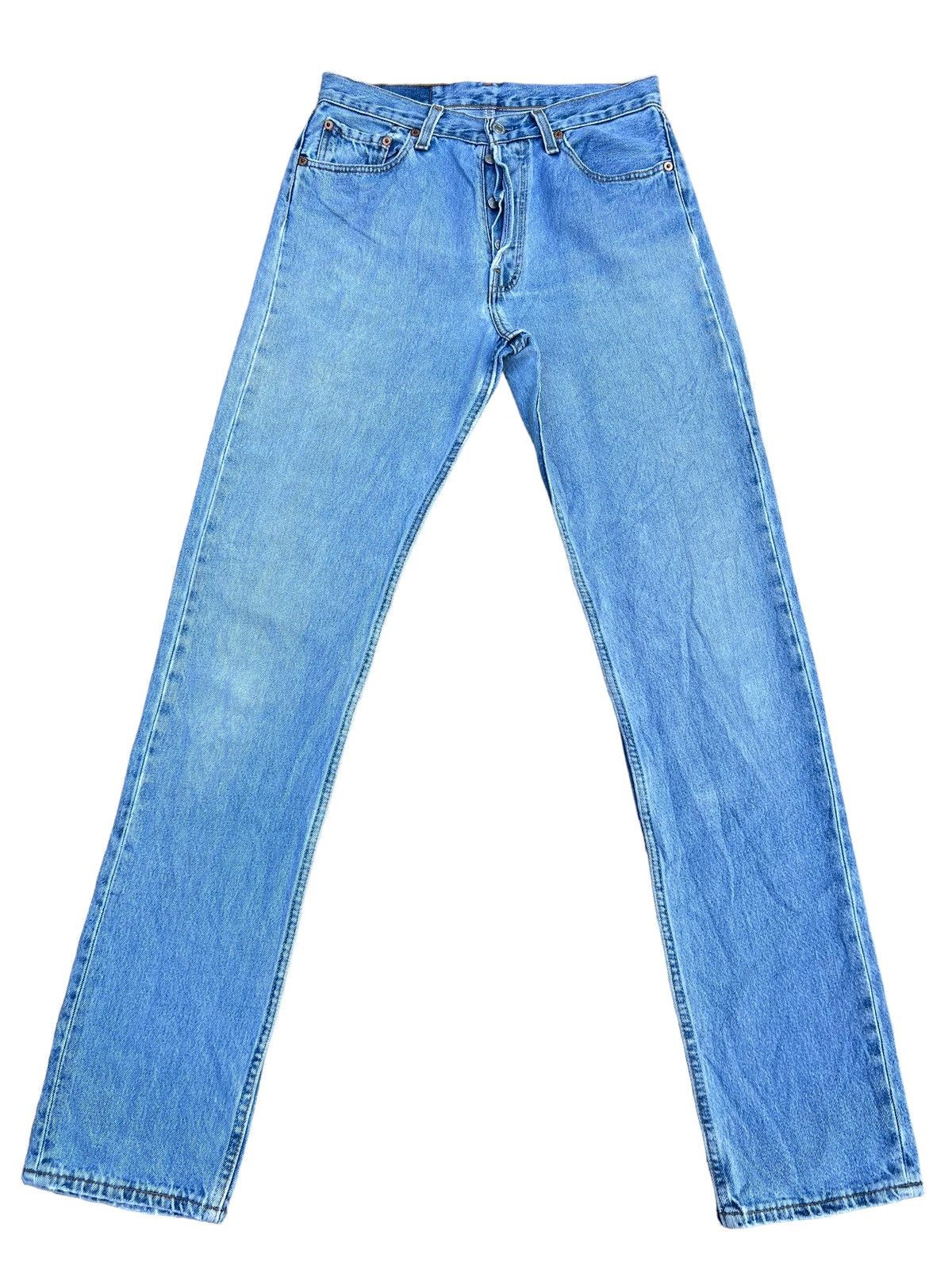 Levi's Vintage 1997 Levi’s 501 Usa Distressed Fade Blue Denim Jeans Size US 29 - 1 Thumbnail