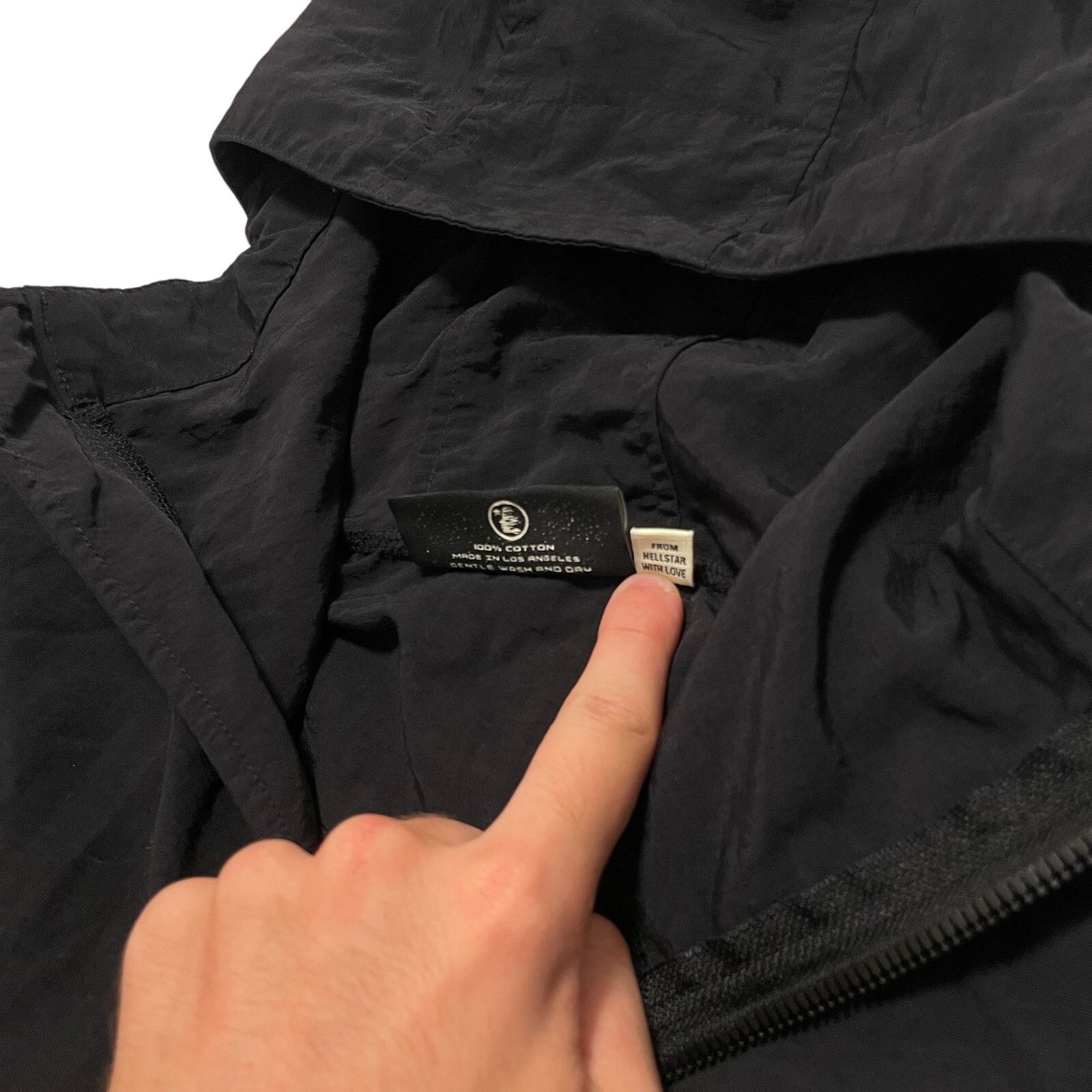 HELLSTAR Hellstar Black Red Zip Up Windbreaker Jacket XS Sample Size US XS / EU 42 / 0 - 5 Thumbnail