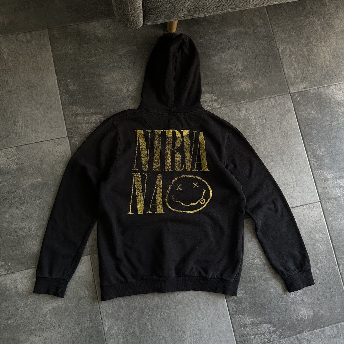 Nirvana × Vintage Vintage Nirvana Hoodie Big Logo Band Rock Y2K 00s Size M / US 6-8 / IT 42-44 - 1 Thumbnail