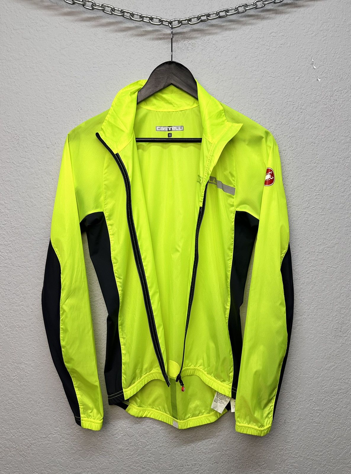 Rapha Bike Castelli cycling windbreaker jacket neon tech roadwear Size US S / EU 44-46 / 1 - 5 Thumbnail