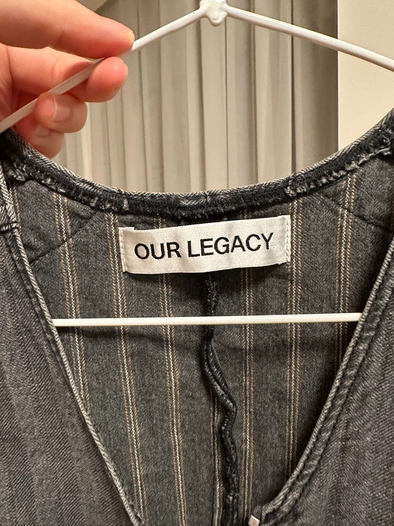 Our Legacy Our Legacy size36 Dark grey denim vest Size S / US 4 / IT 40 - 3 Thumbnail