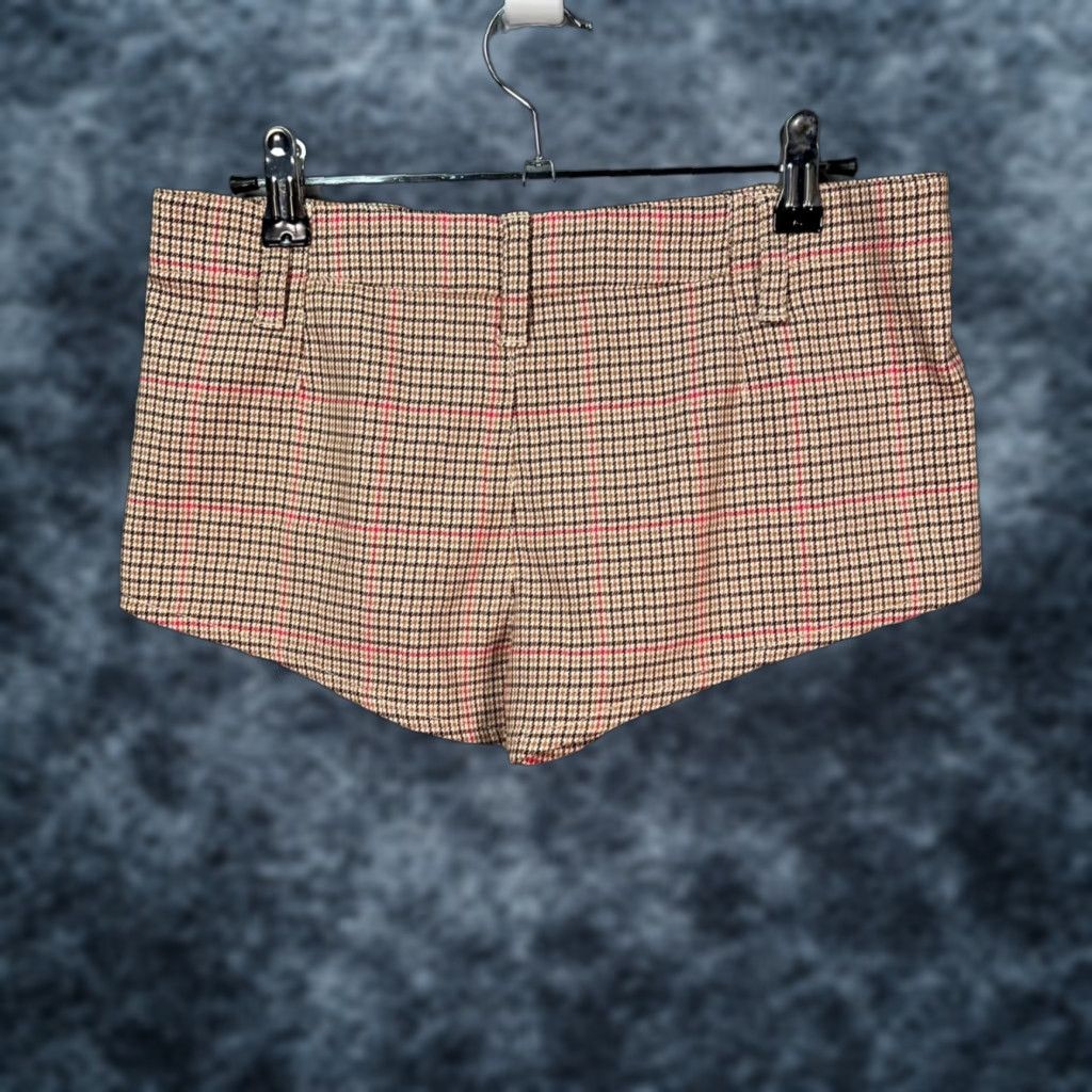 Vintage We The Free Womens Size 2 Plaid Brown & Red Hot Pants Shorts Shirt Hoodie Hat etc Size 26" / US 2 / IT 38 - 1 Thumbnail
