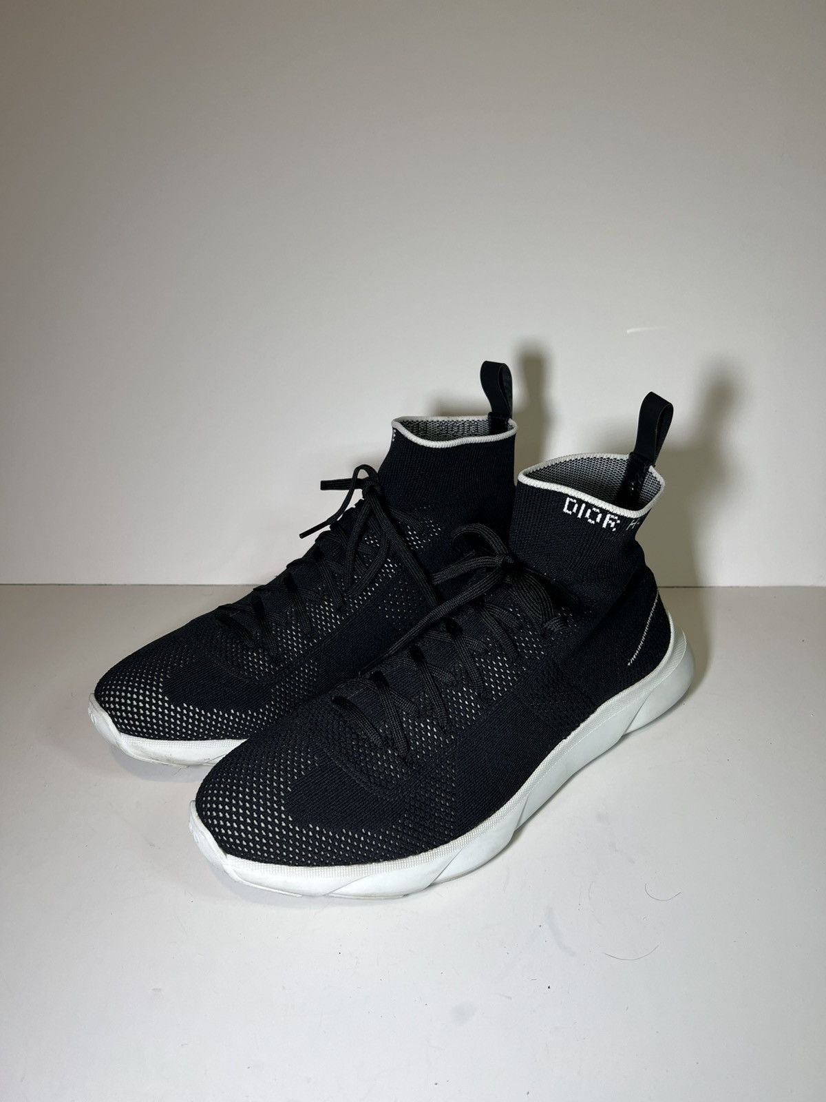 Dior Men Dior Homme B21 Sock high-top sneaker black knit fabric Size US 11 / EU 44 - 1 Thumbnail
