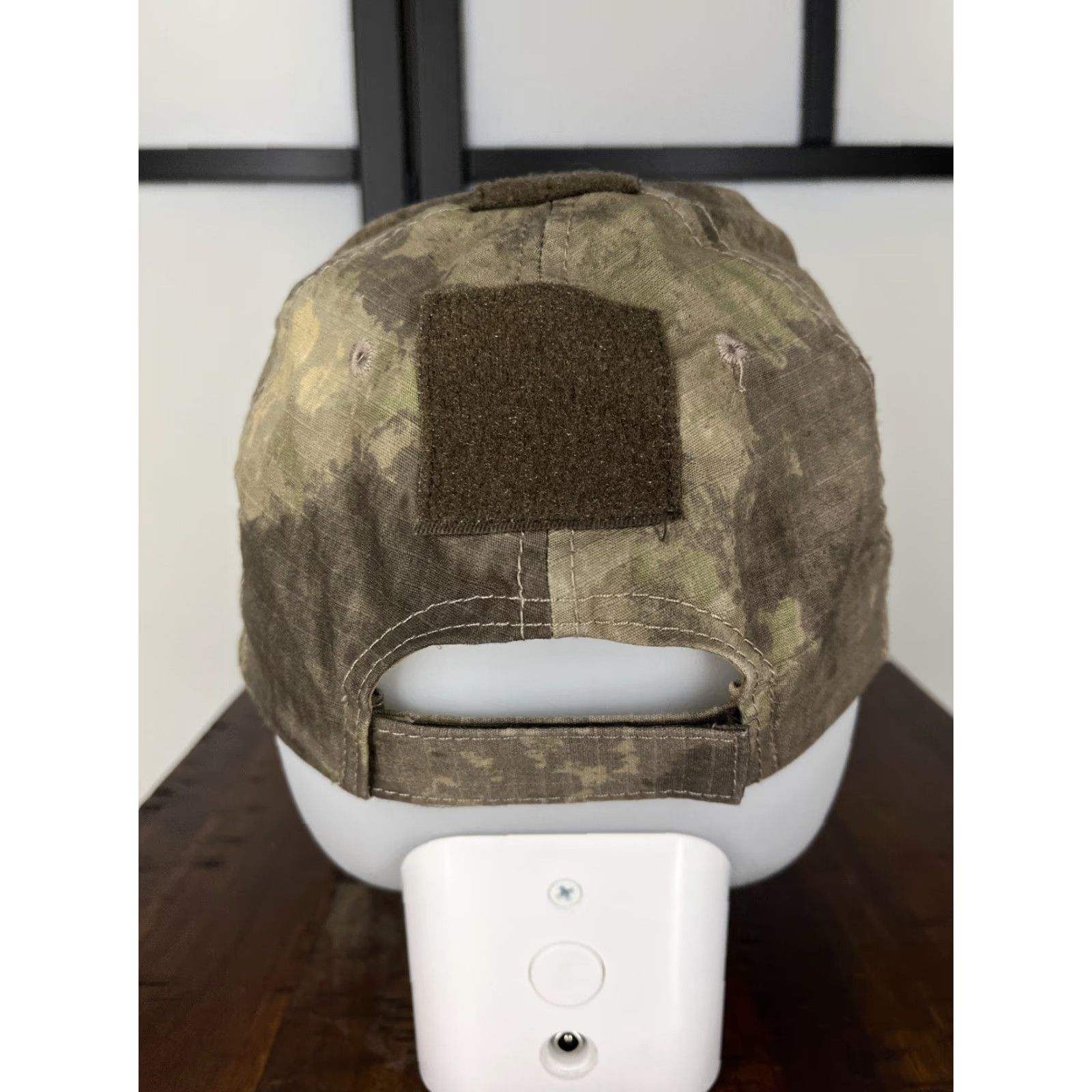 Vintage HAT Cap Hat Beige Brown Desert Camo Tactical Adjustable Hook Loop Patches One Size Men Cotton Polyester Twill Baseball Cap Size ONE SIZE - 6 Thumbnail