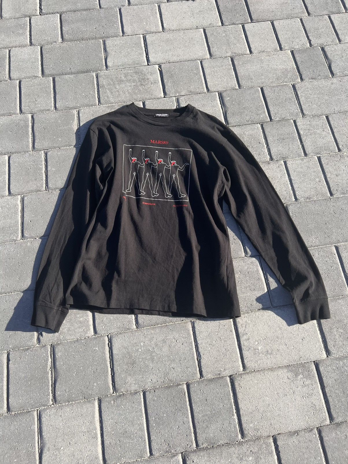 image of Undercover Mars89 Long Sleeve in Black, Men's (Size XL)